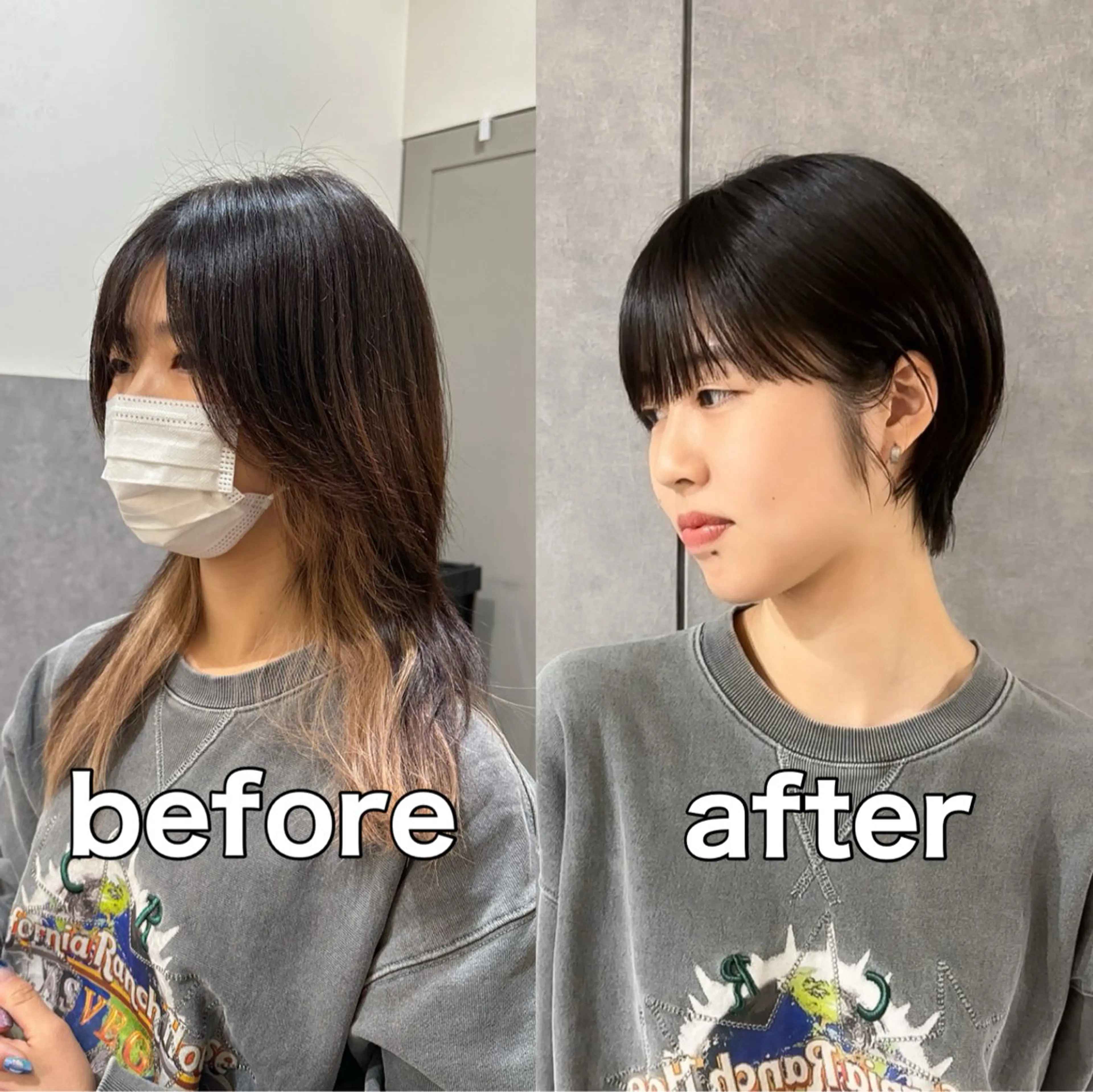ショート カラー ショートボブ 透明感カラー ボブ ショートヘア カット ショートオタク ❣️Genkiのヘアスタイル