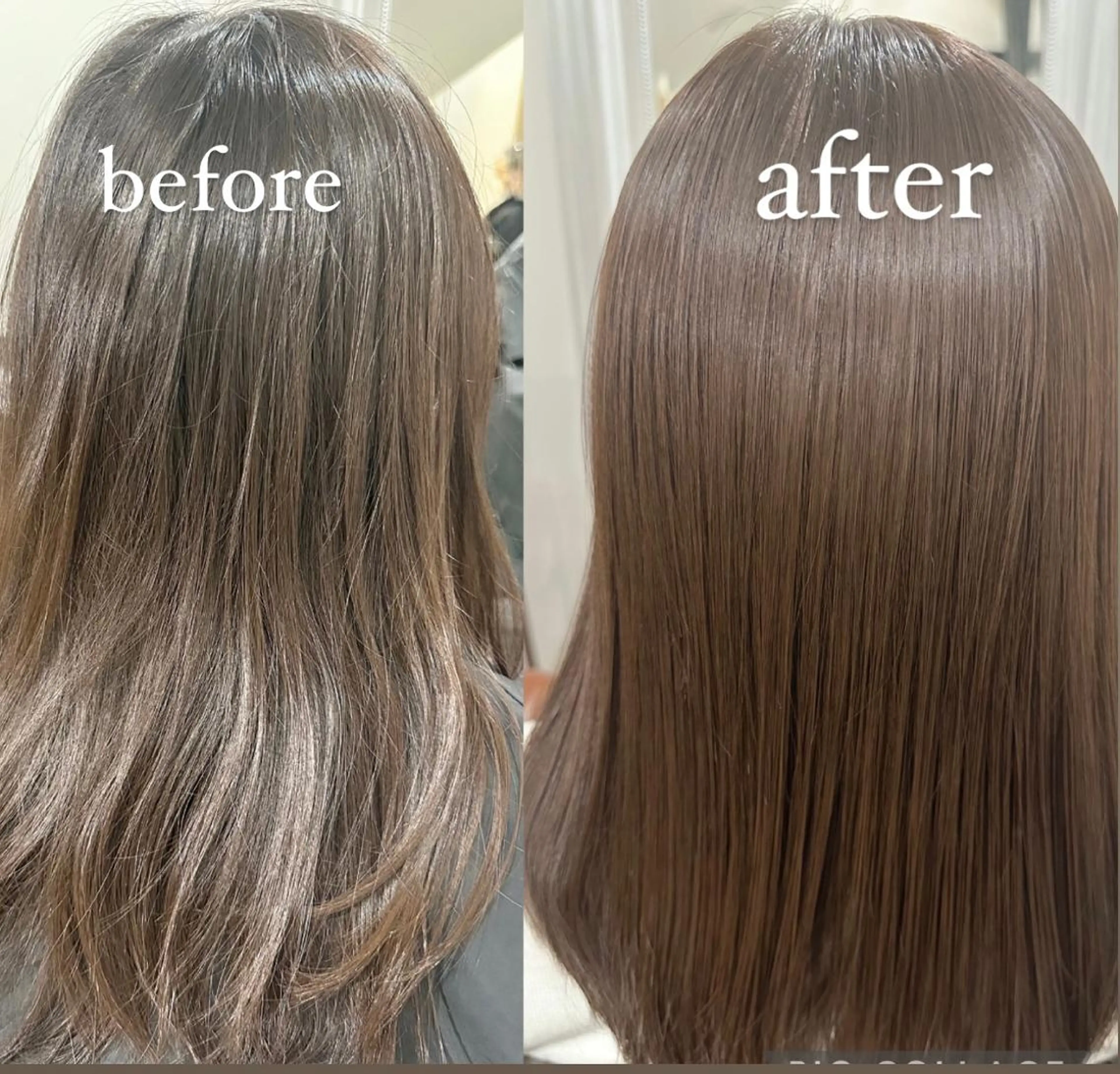 セミロング セミロングパーマ ボブ デート ハイライト 髪質改善 カット ヘアカラー トリートメント 【20代ダメージ毛に 髪質改善】のヘアスタイル