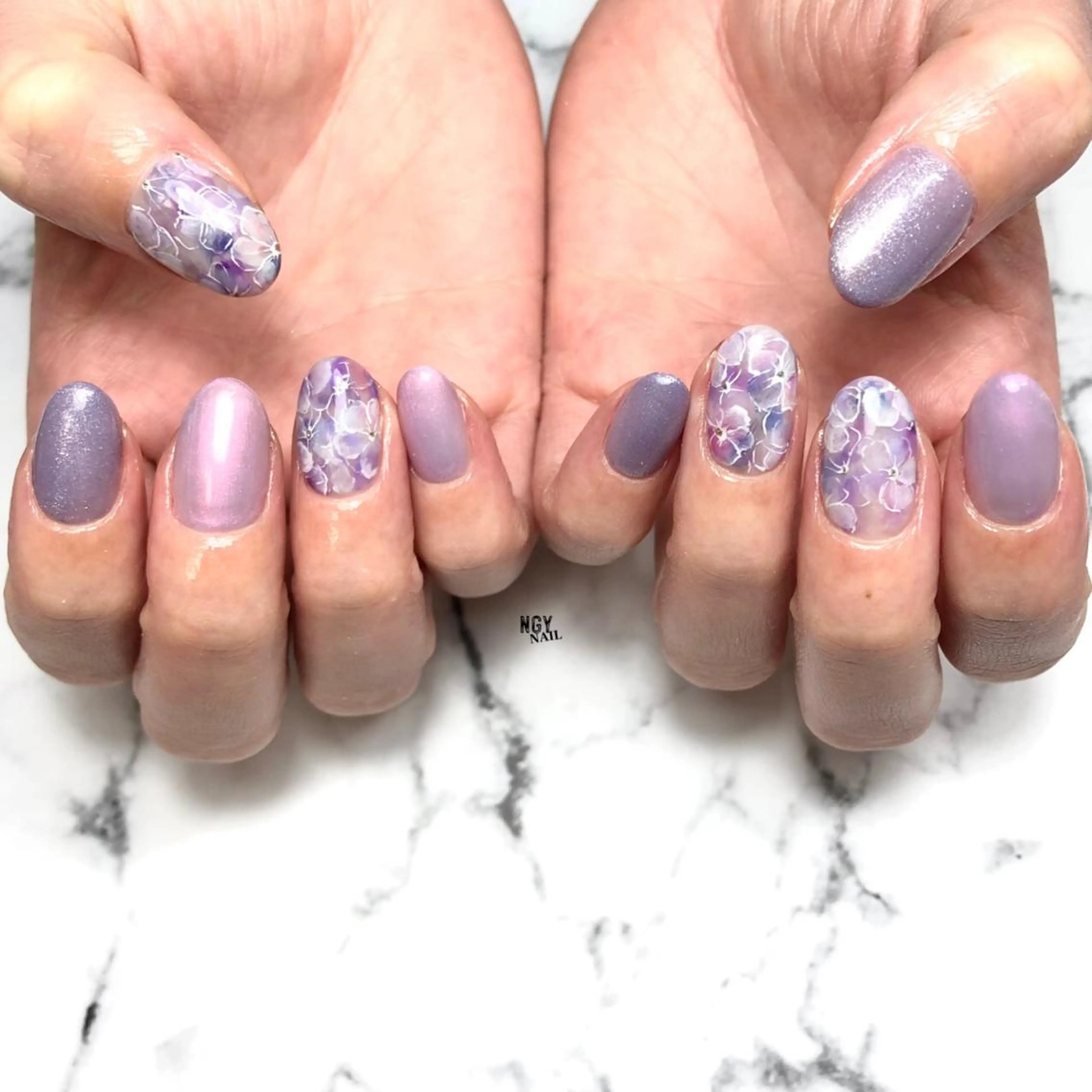 ネイル アートネイル フラワーネイル ニュアンスネイル ワンカラーネイル パステルネイル ハンドネイル NAIL NOWのネイルデザイン