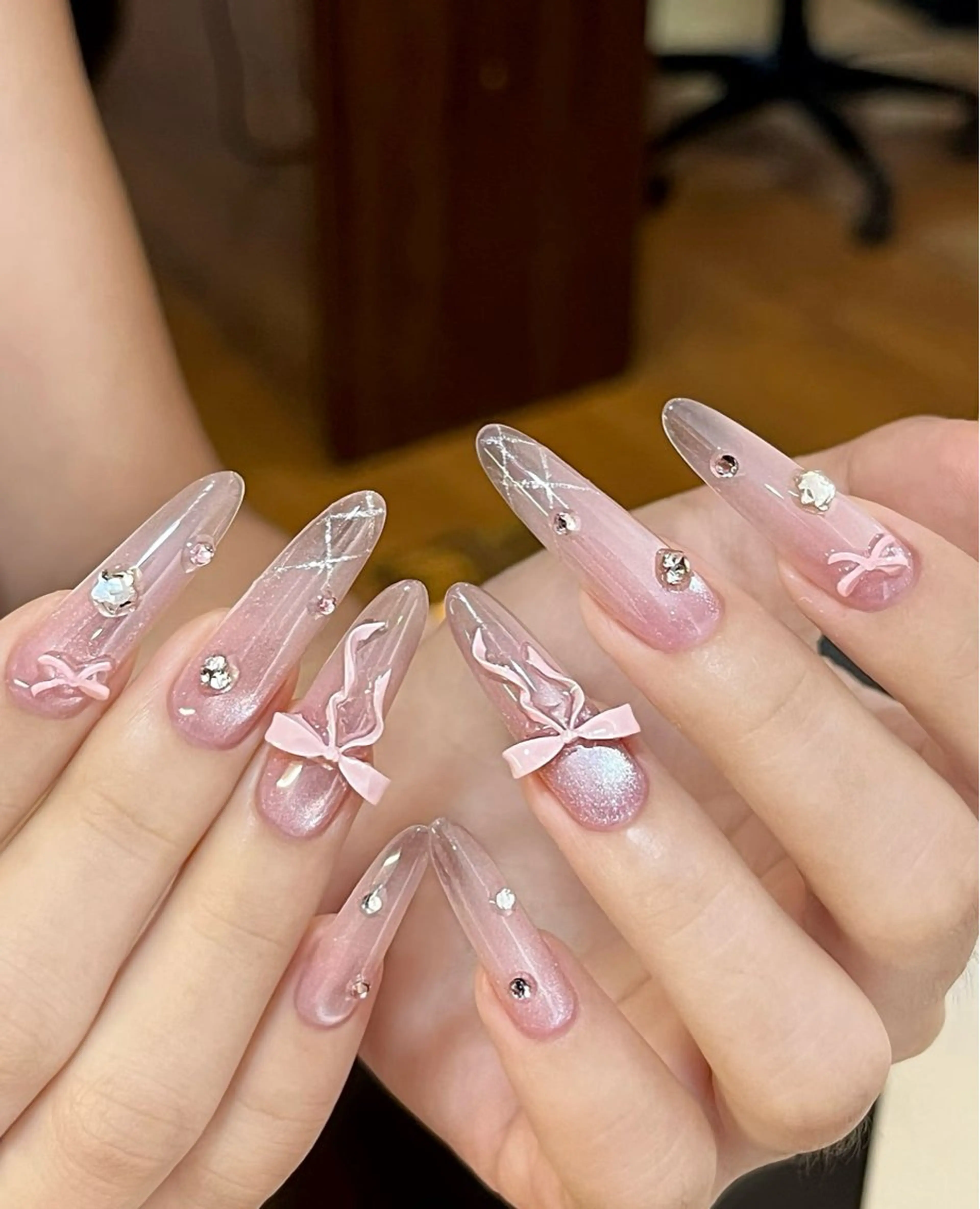 ネイル アートネイル フレンチネイル マグネットネイル ミラーネイル オフィスネイル ハンドネイル Blossom nail【ブラソンネイル】所属・Blossom nail_Yuniのネイルデザイン