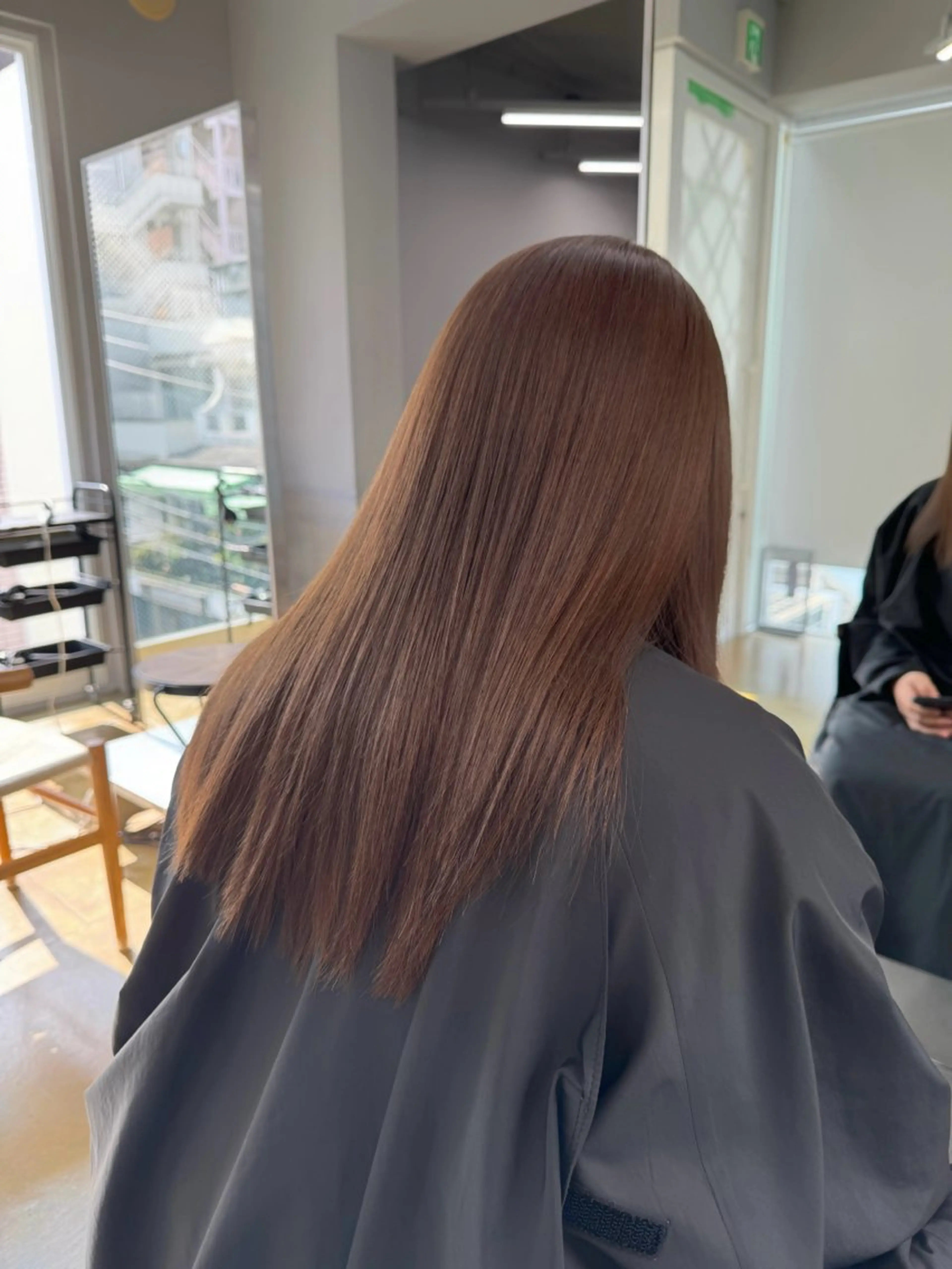 カラー ブリーチ ブリーチなしカラー maina/透明感 ベージュ/ブラウンのヘアスタイル