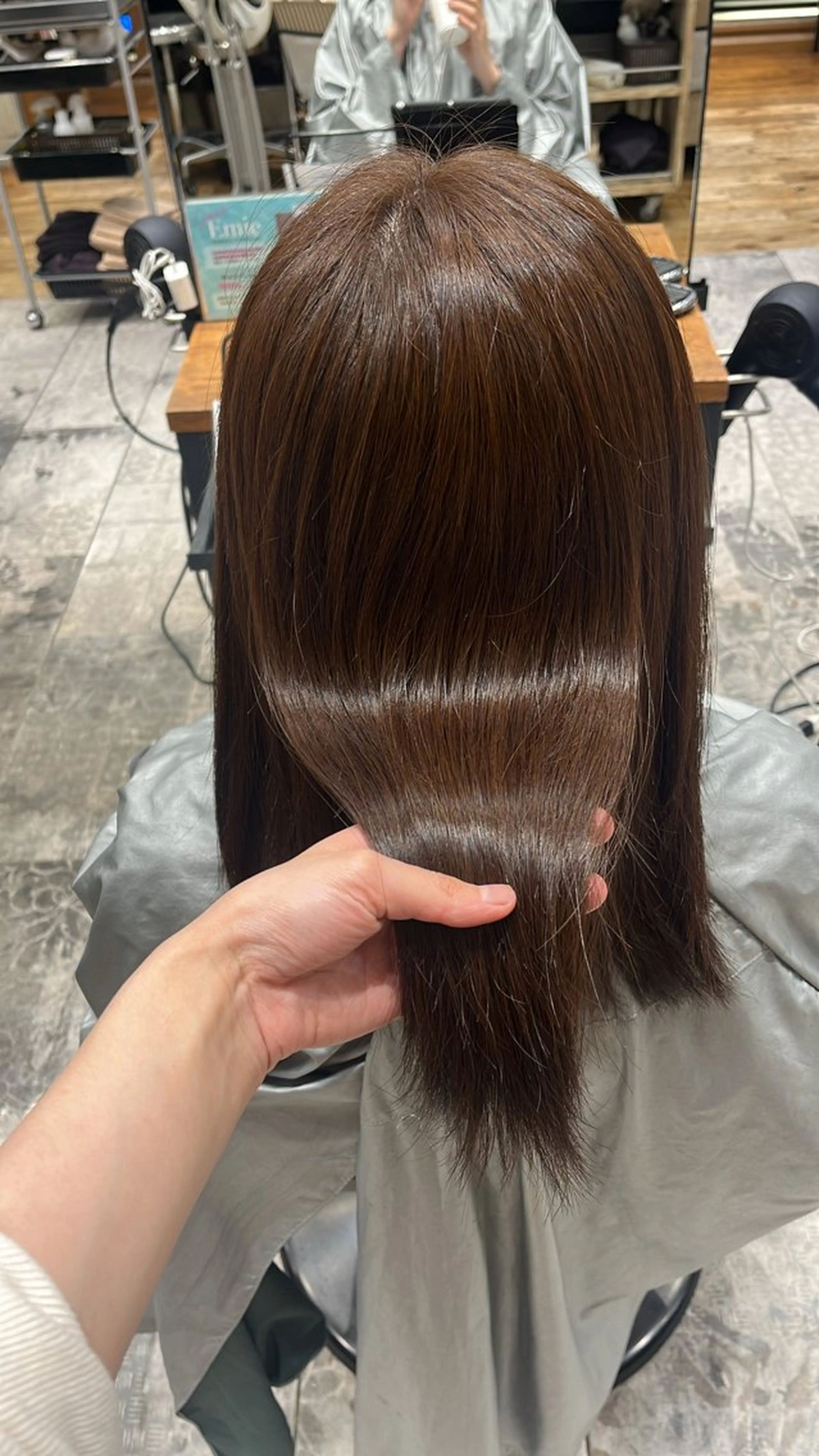 ミディアム カラー ブラウンカラー キャラメルブラウン AFLOAT RUVUA所属・縮毛矯正 ✨💕前田さきえのヘアスタイル