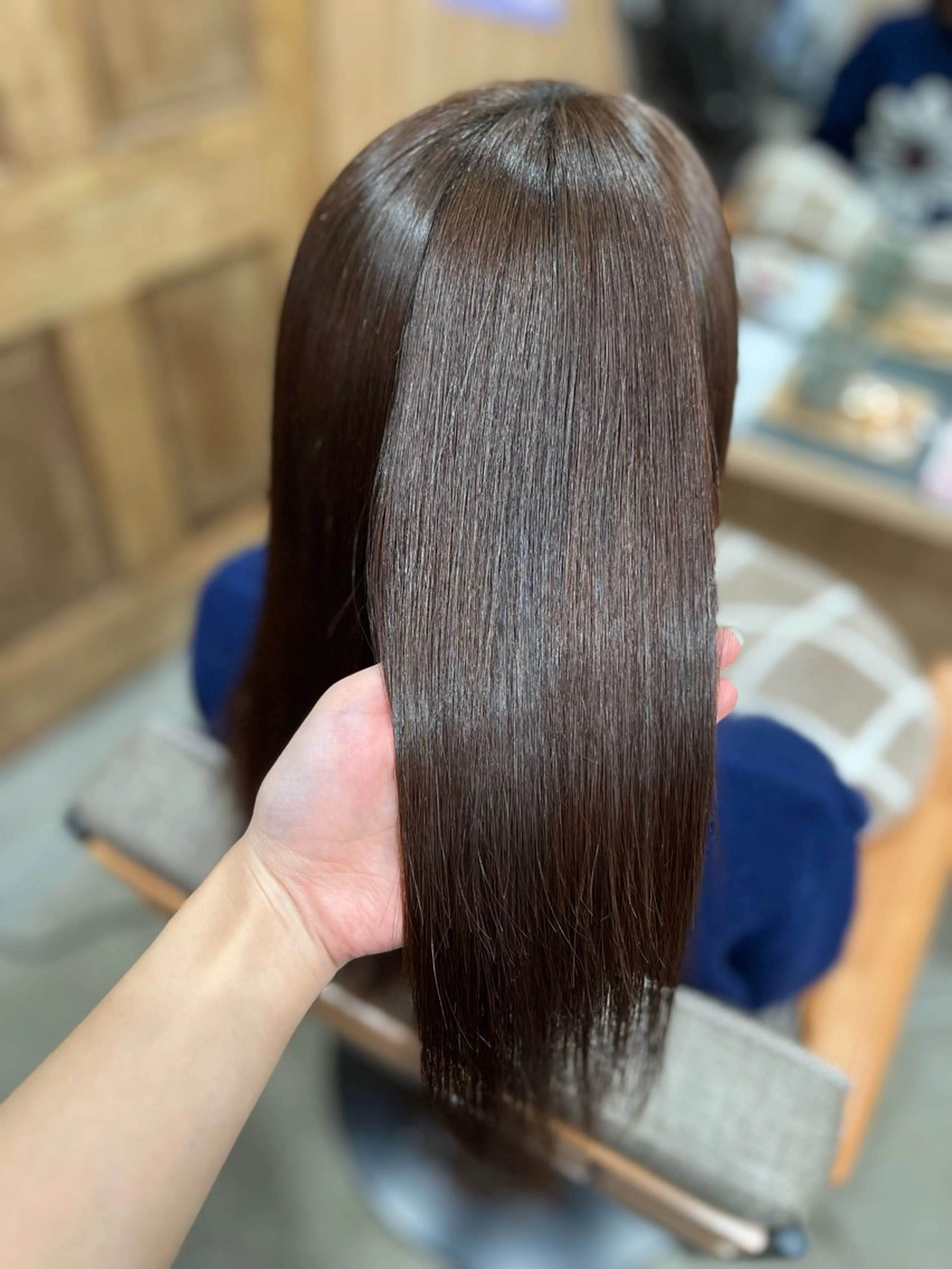 セミロング 髪質改善 縮毛矯正 縮毛矯正 Rosso Hair&SPA 仙台店所属・仙台/髪質改善/艶髪 🫧ｼｽﾞｸのヘアスタイル