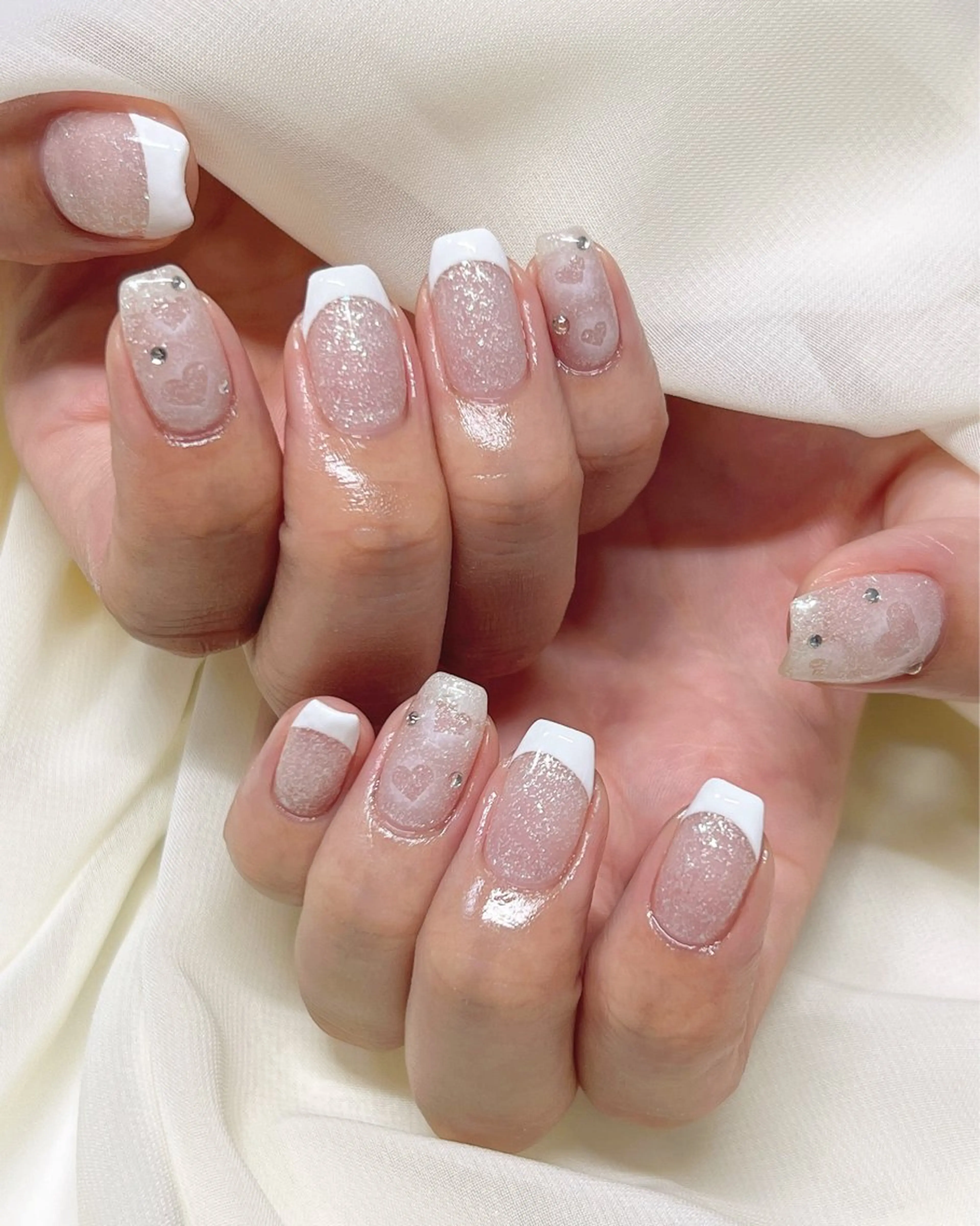ネイル ハート シンプルネイル nail salon MUAのネイルデザイン
