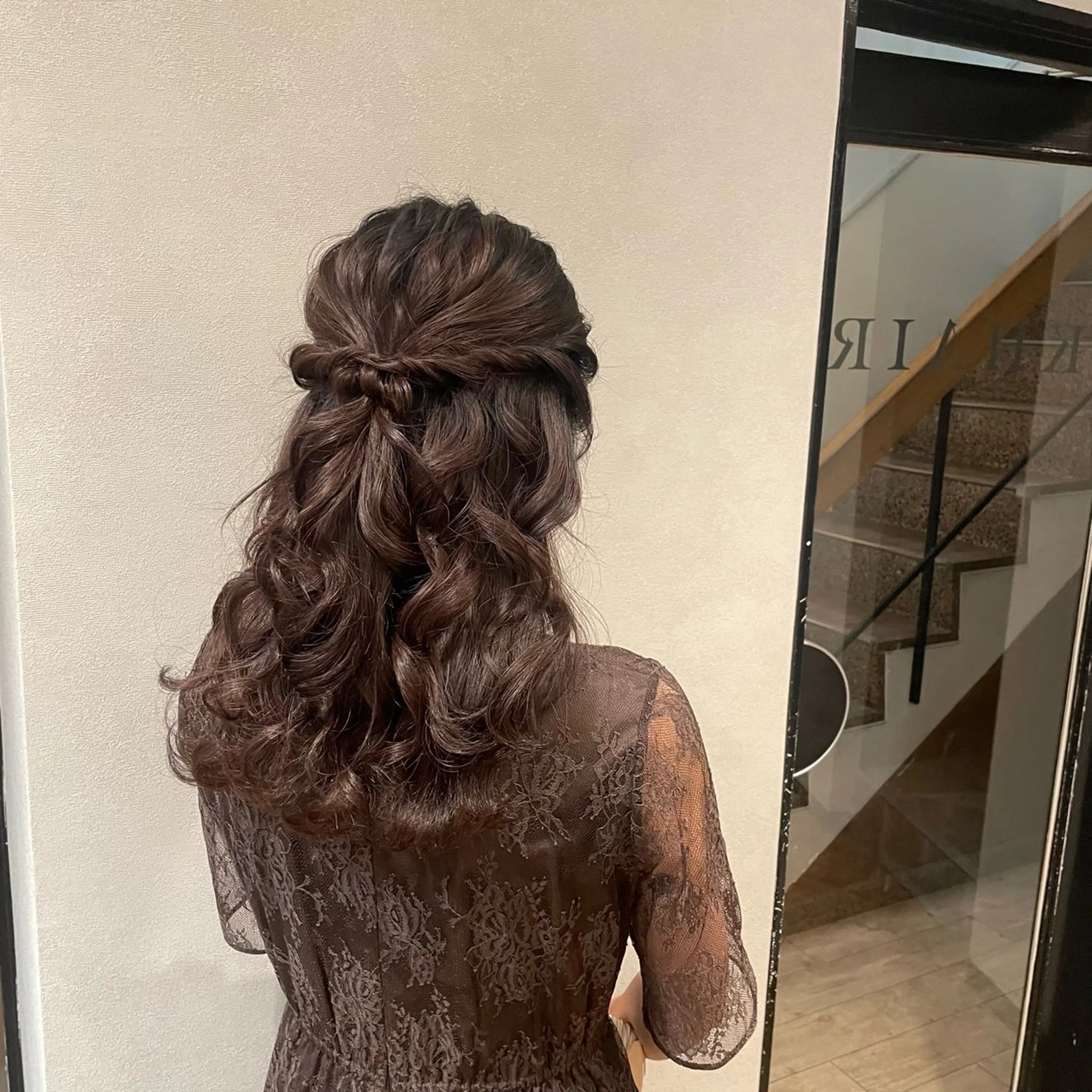 セミロング ヘアアレンジ Rena/大阪美容室 /ワンホンヘアのヘアスタイル