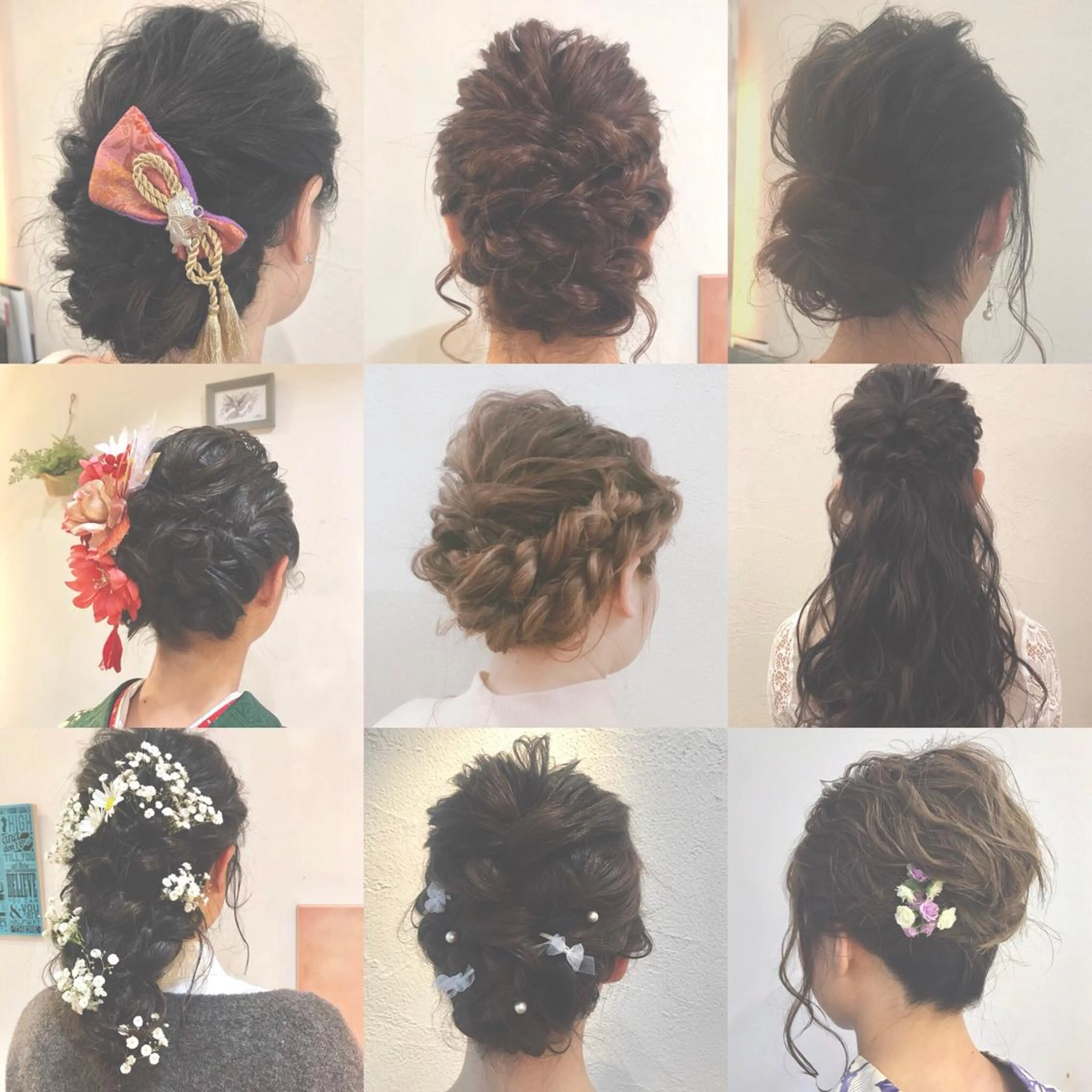 セミロング ヘアアレンジ 結婚式・ブライダル Neolive Cava 相模大野店所属・sola: neoliveのヘアスタイル