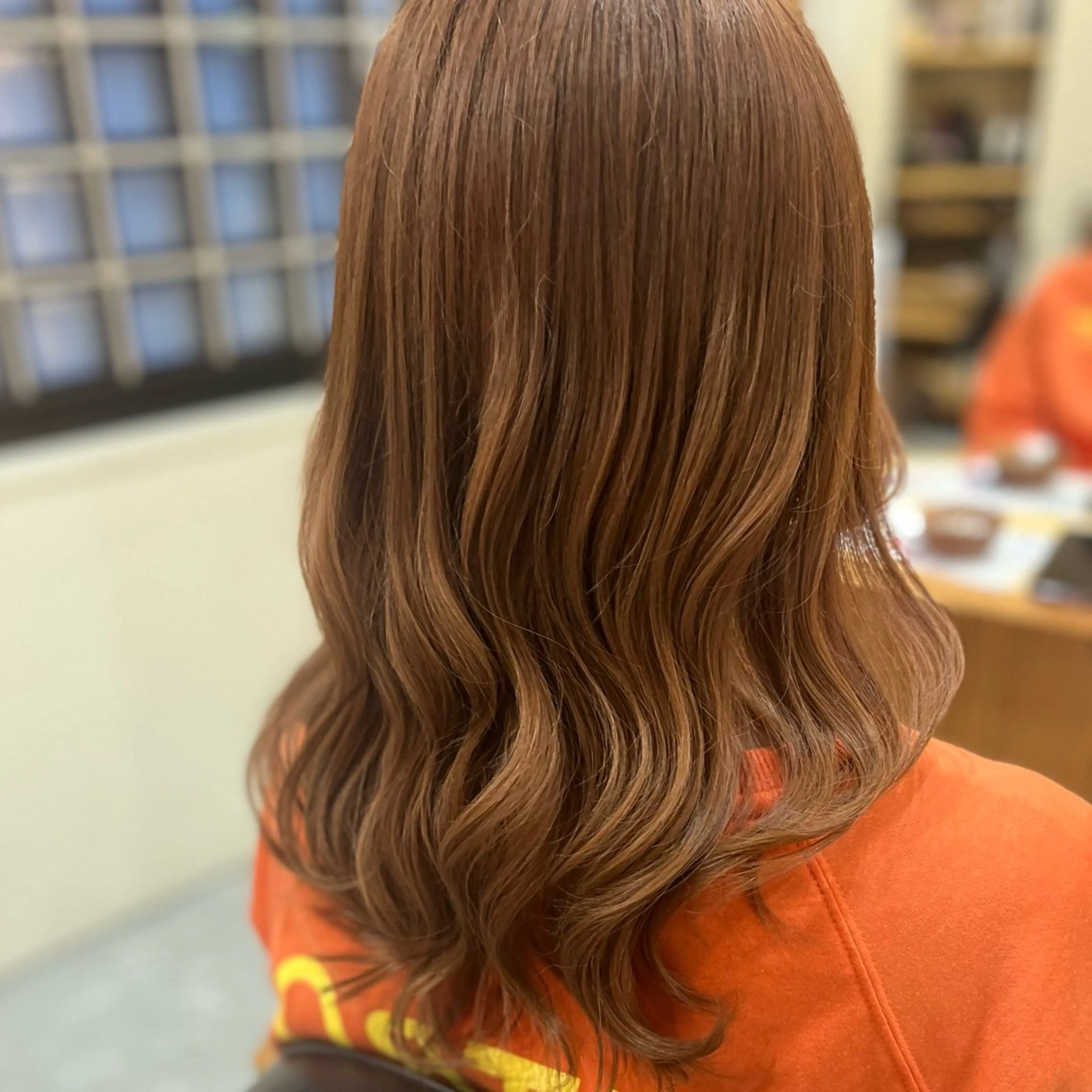 ロング カラー ブリーチ オレンジ カット ヘアカラー トリートメント 🌸 ROPEさとみ🌸のヘアスタイル