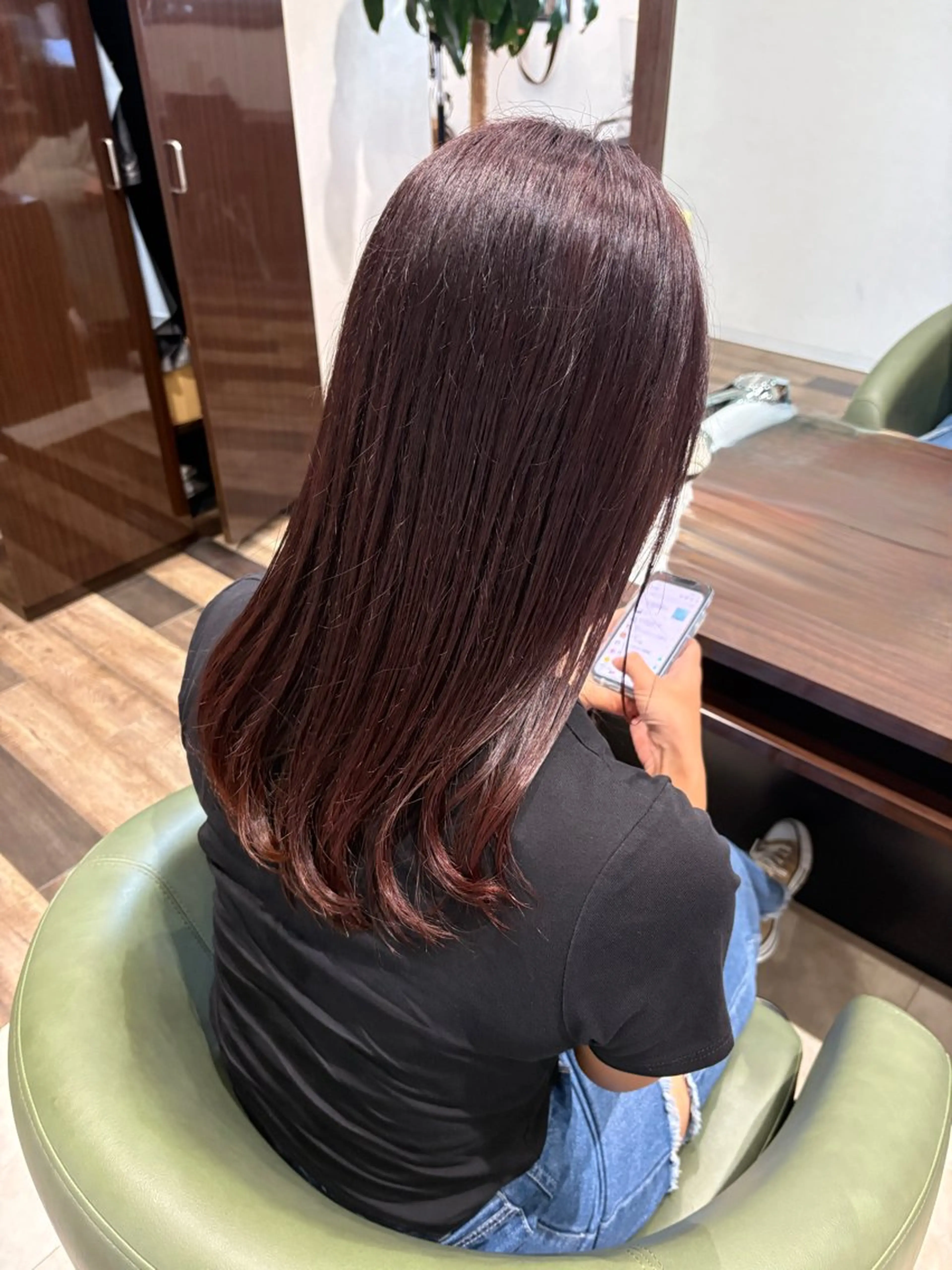 セミロング カラー ヘアカラー トリートメント AKIHO 福岡美容室のヘアスタイル