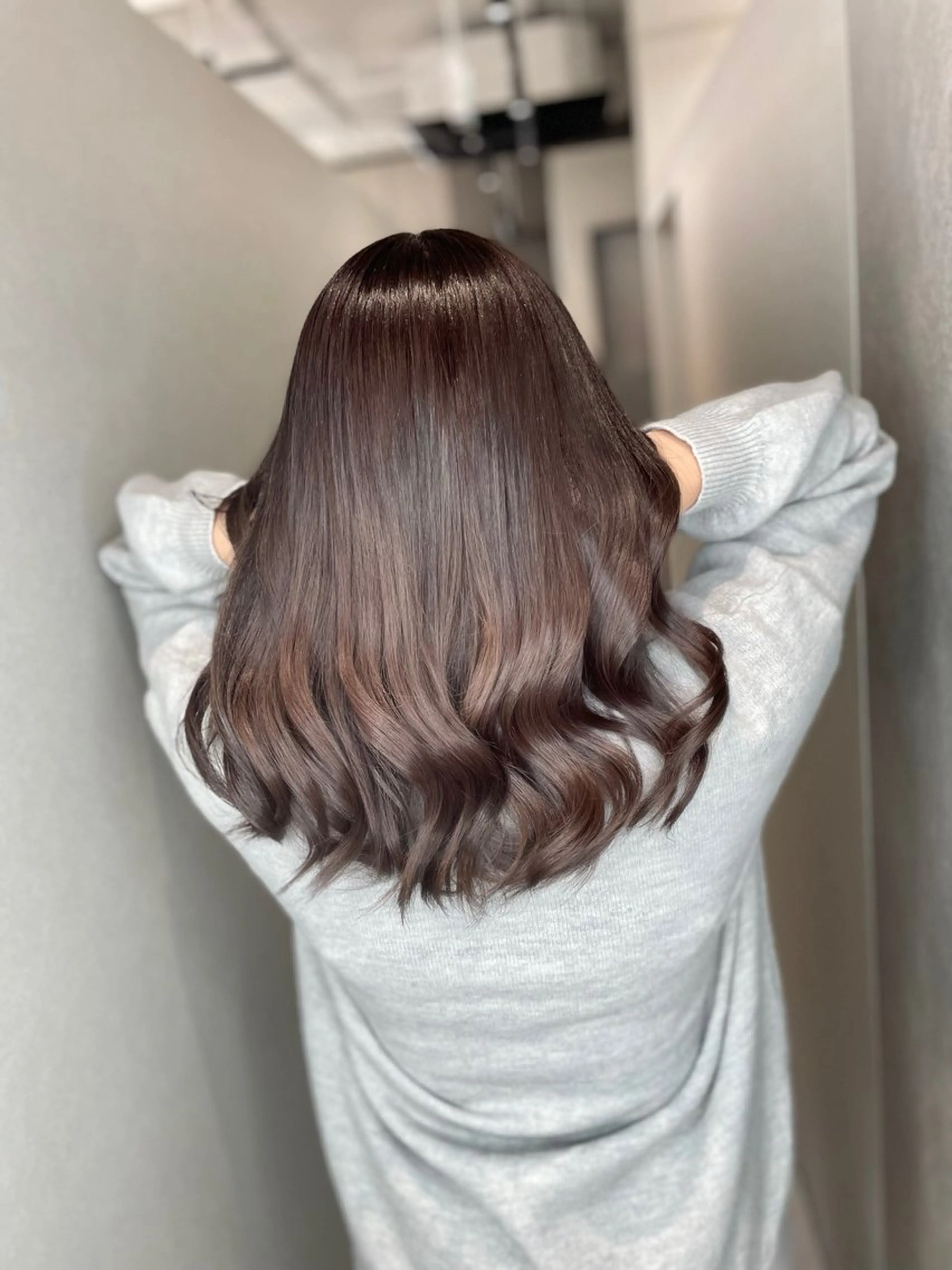 セミロング カラー 透明感カラー 髪質改善 カット ヘアカラー トリートメント BOOTH share saron所属・今井 勝也のヘアスタイル