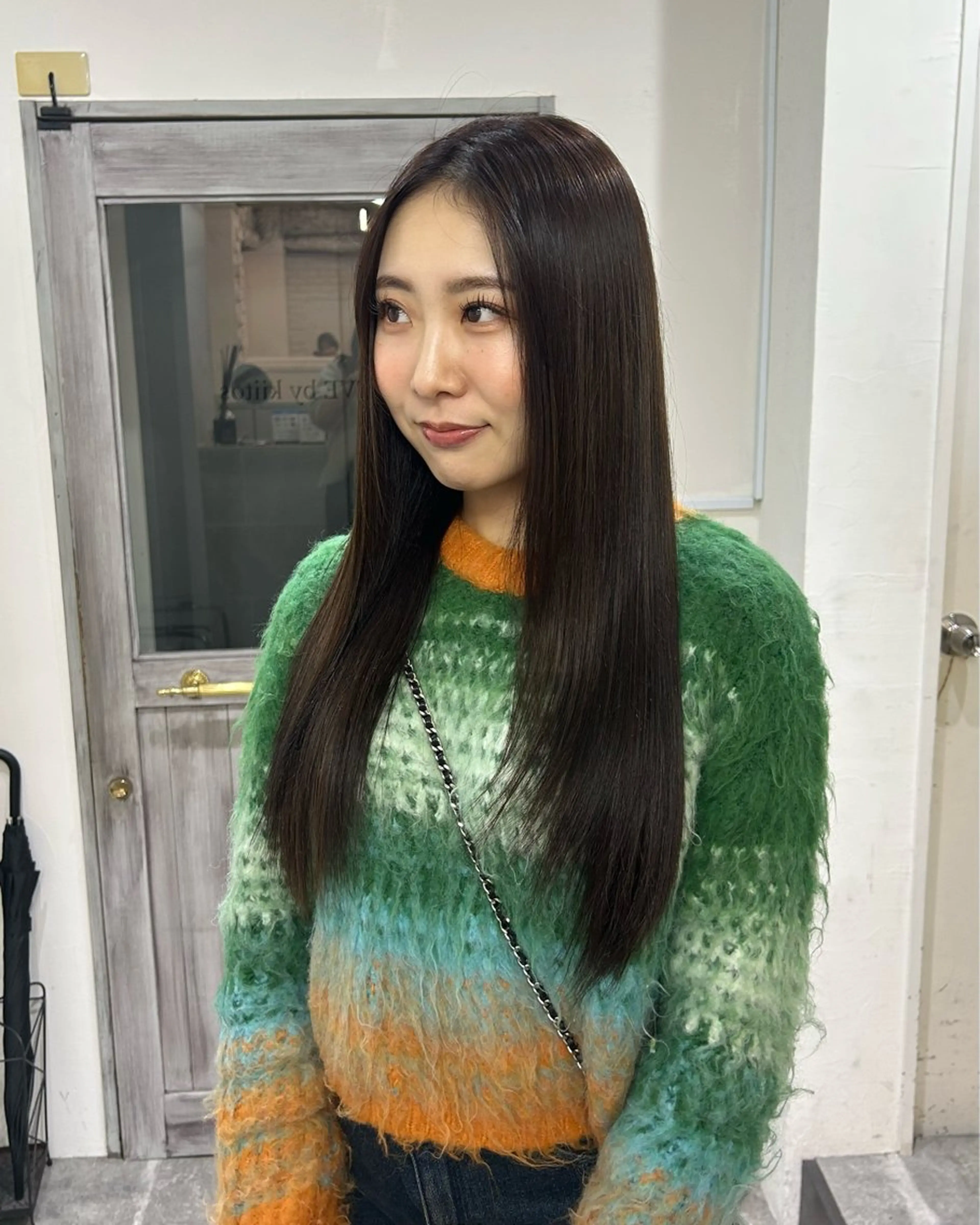 ロング チョコレートブラウン 寺川留以 /カットモデル募集中のヘアスタイル