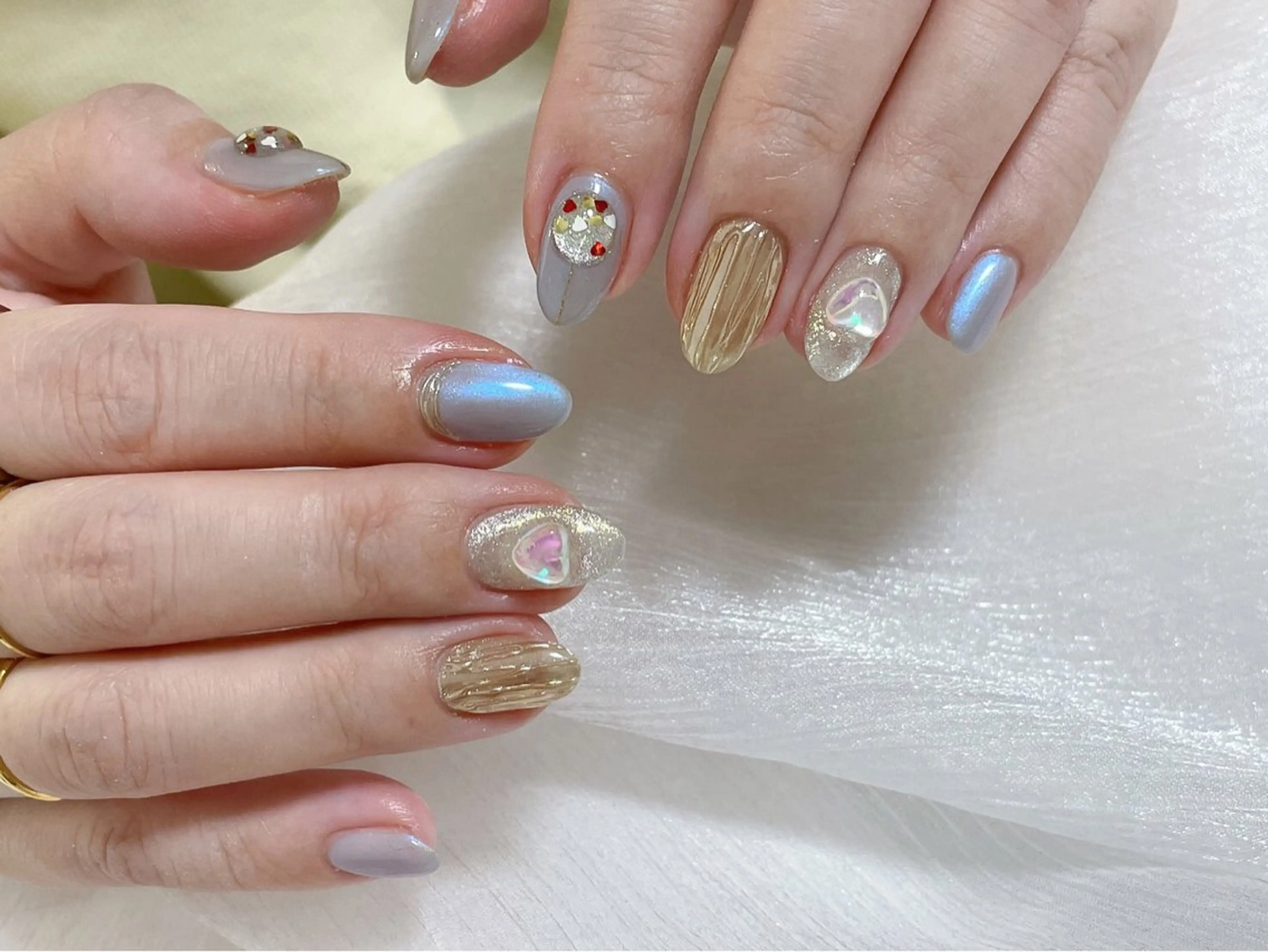 ネイル 冬ネイル クリスマス ハンドネイル kiki nail 二子玉川のネイルデザイン