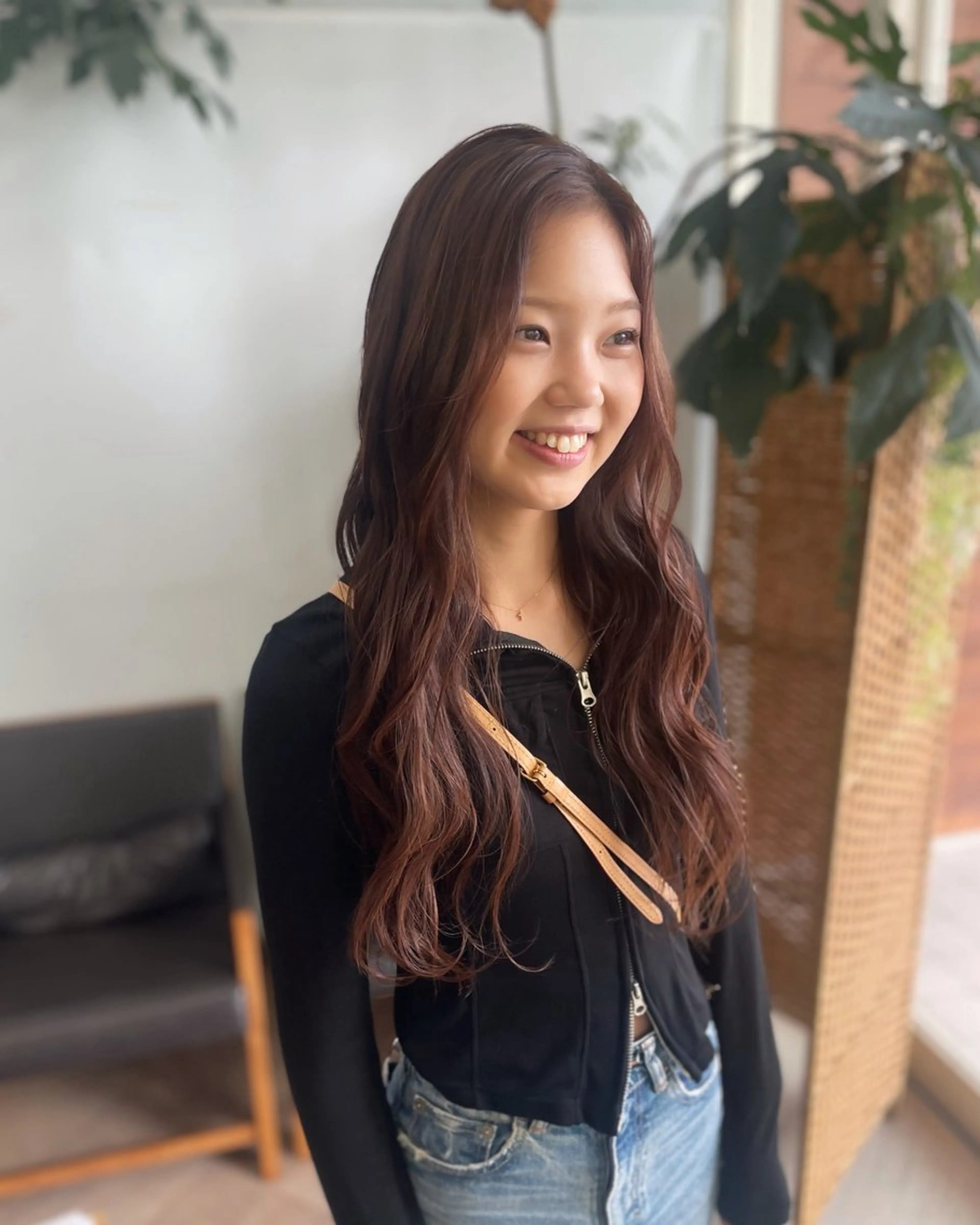 ロング ヘアカラー シミズ カエデ🍁のヘアスタイル