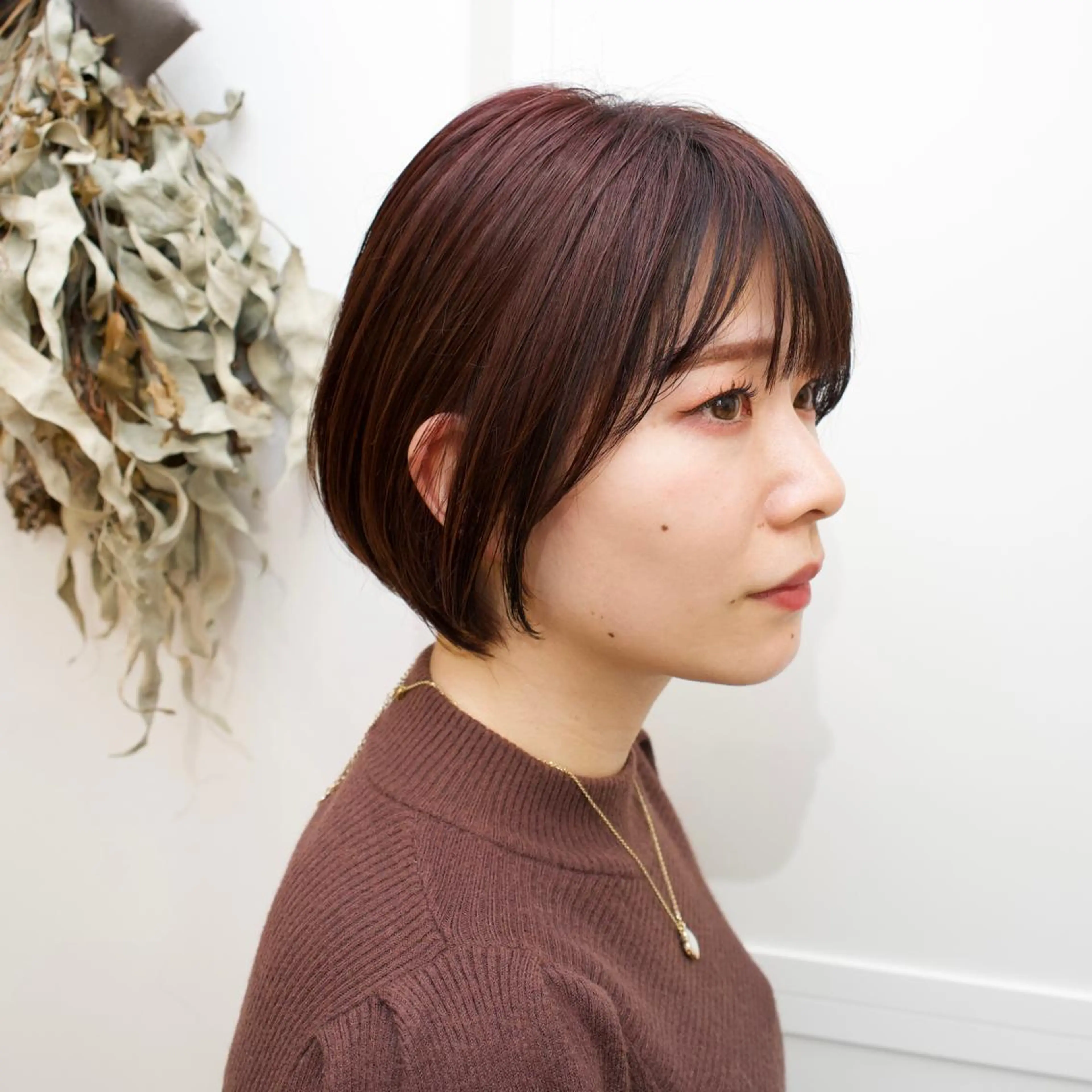 ショート カラー ブリーチ ケアブリーチ ダブルカラー イヤリングカラー ハイライトカラー SALOWIN 神戸三宮店所属・【三宮/ブリーチ なしカラー】高田祐也のヘアスタイル