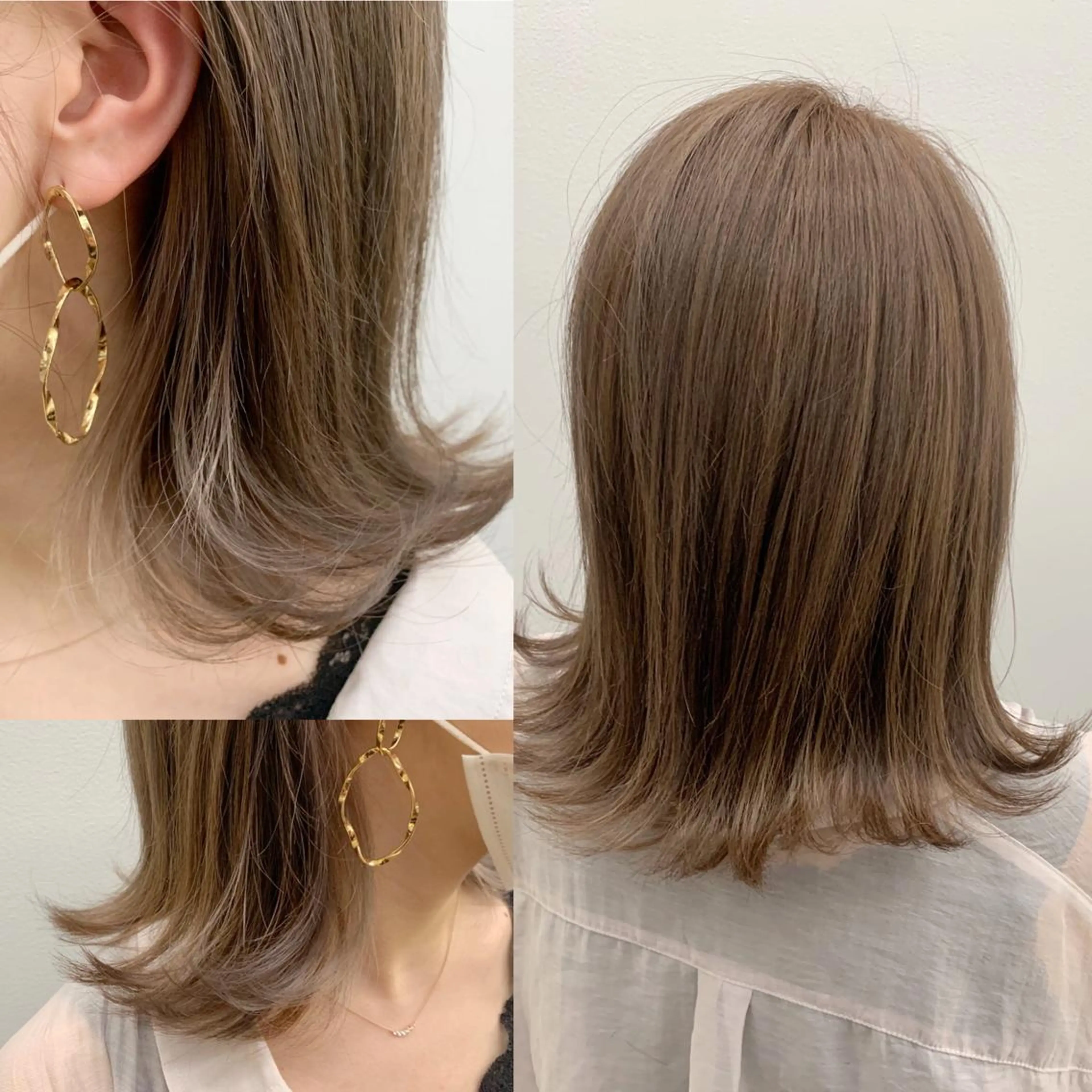 ミディアム カラー ヘアアレンジ ベージュカラー グレージュ ハイライトカラー インナーカラー オリーブカラー hair salon darts所属・髪質改善/美髪ケア ✨岡野右京のヘアスタイル