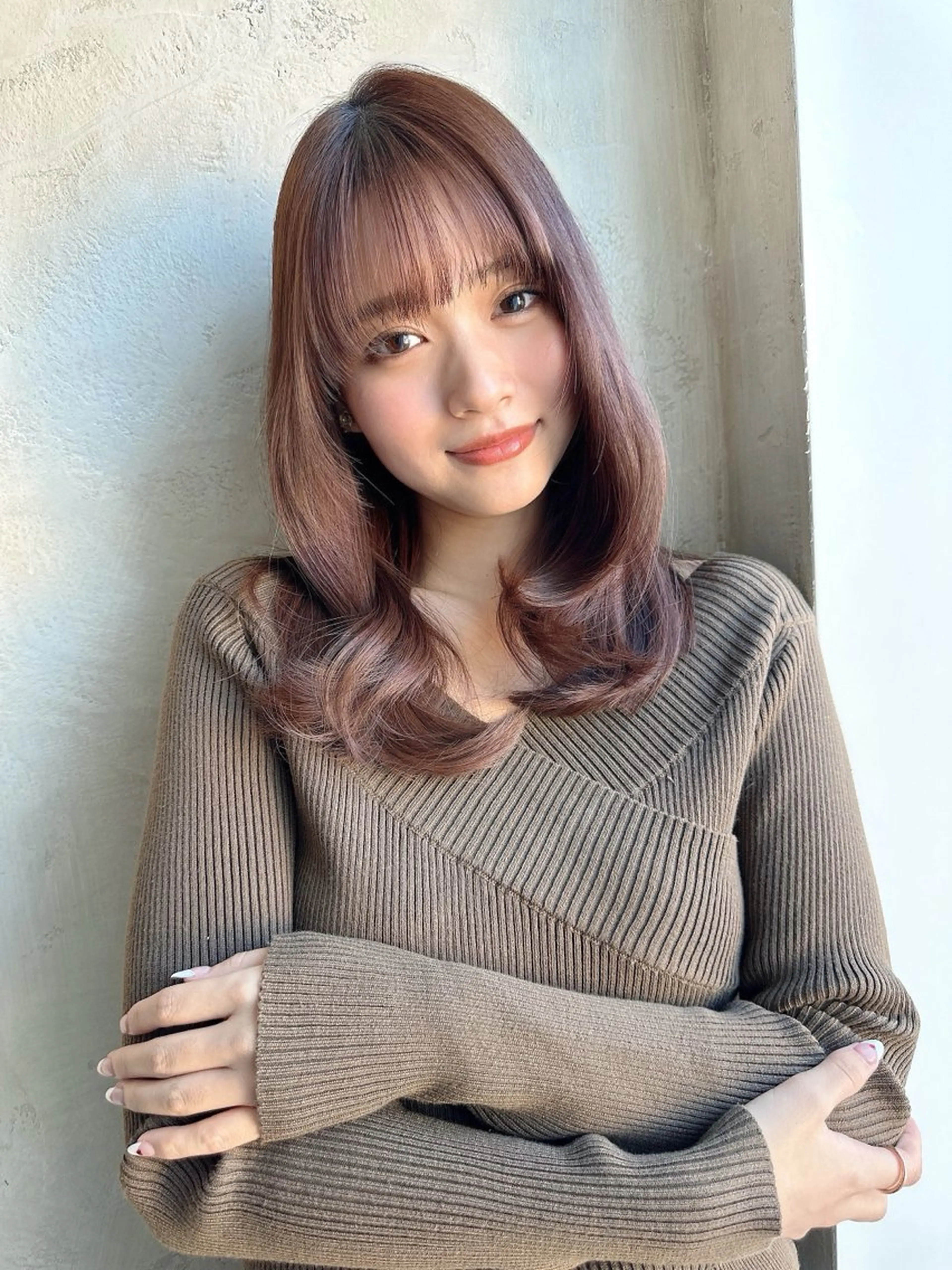 ロング 小顔カット トリートメント カット ヘアカラー トリートメント ヘッドスパ レイヤー/艶カラー 韓国/石戸谷海斗のヘアスタイル