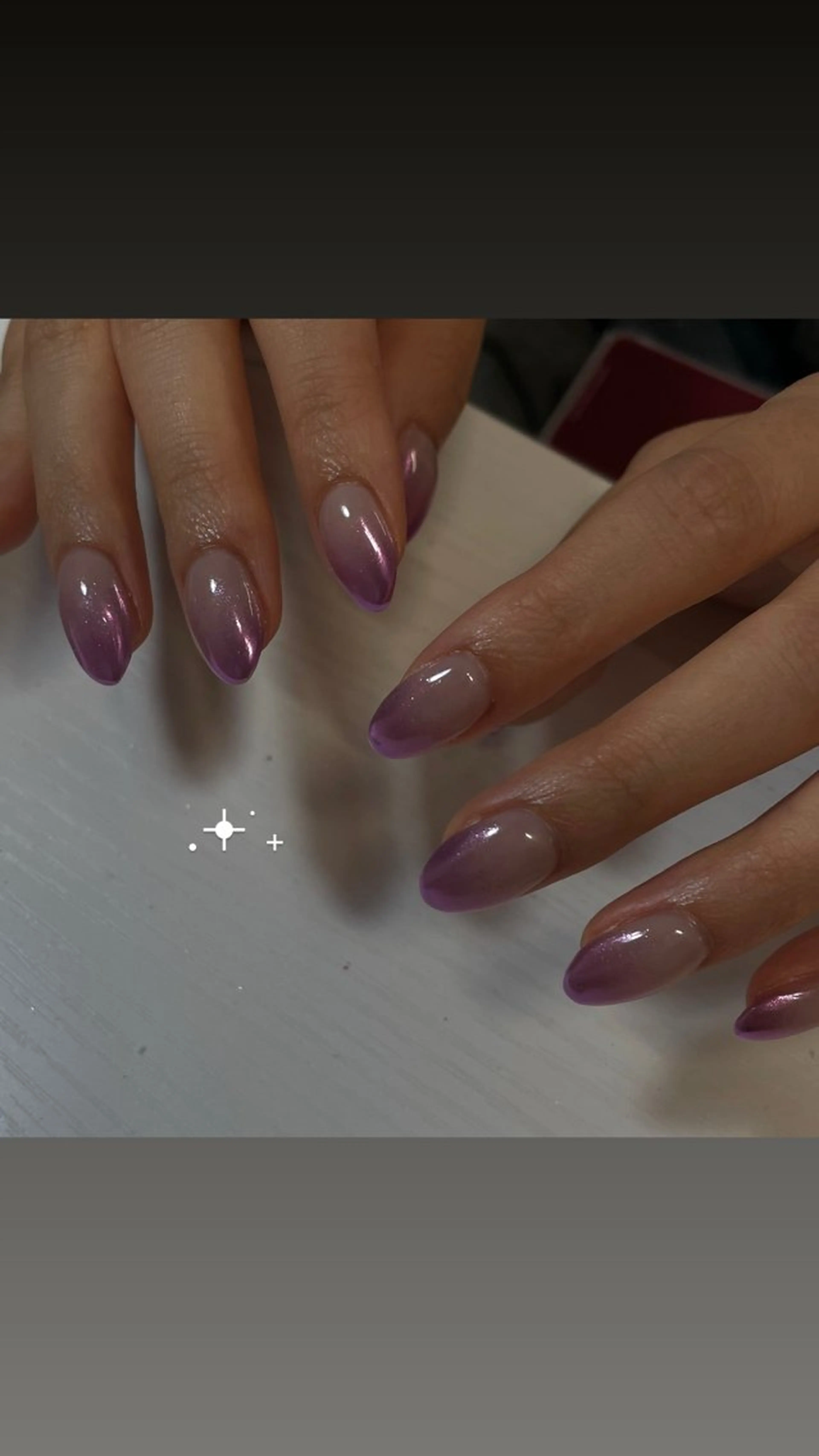 ネイル グラデーション ミラーネイル ハンドネイル yuna@ 練習生☘️のネイルデザイン