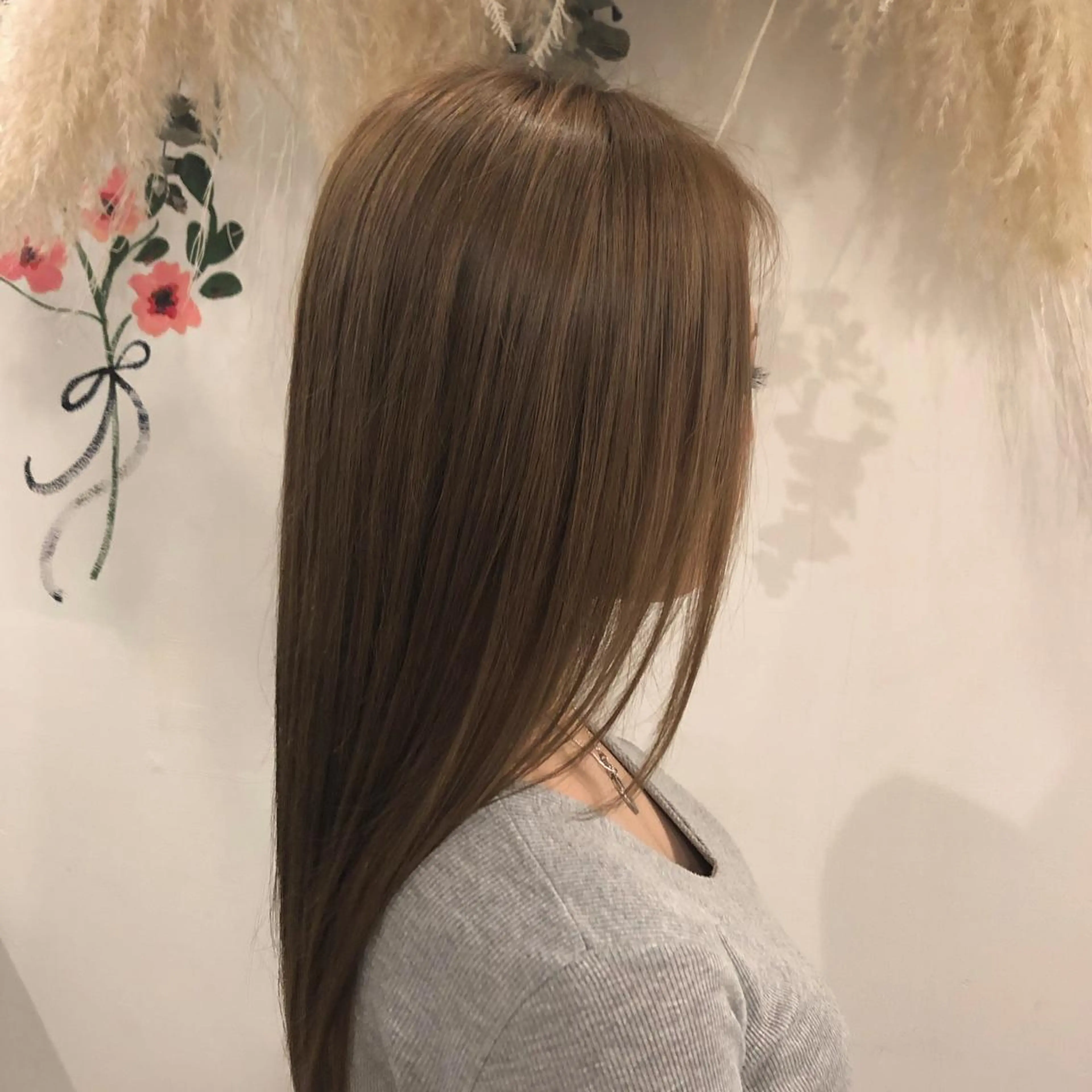 ロング カラー ヘアアレンジ ベージュカラー ミルクティーベージュ 髪の悩みを解決！ 那須達敦のヘアスタイル