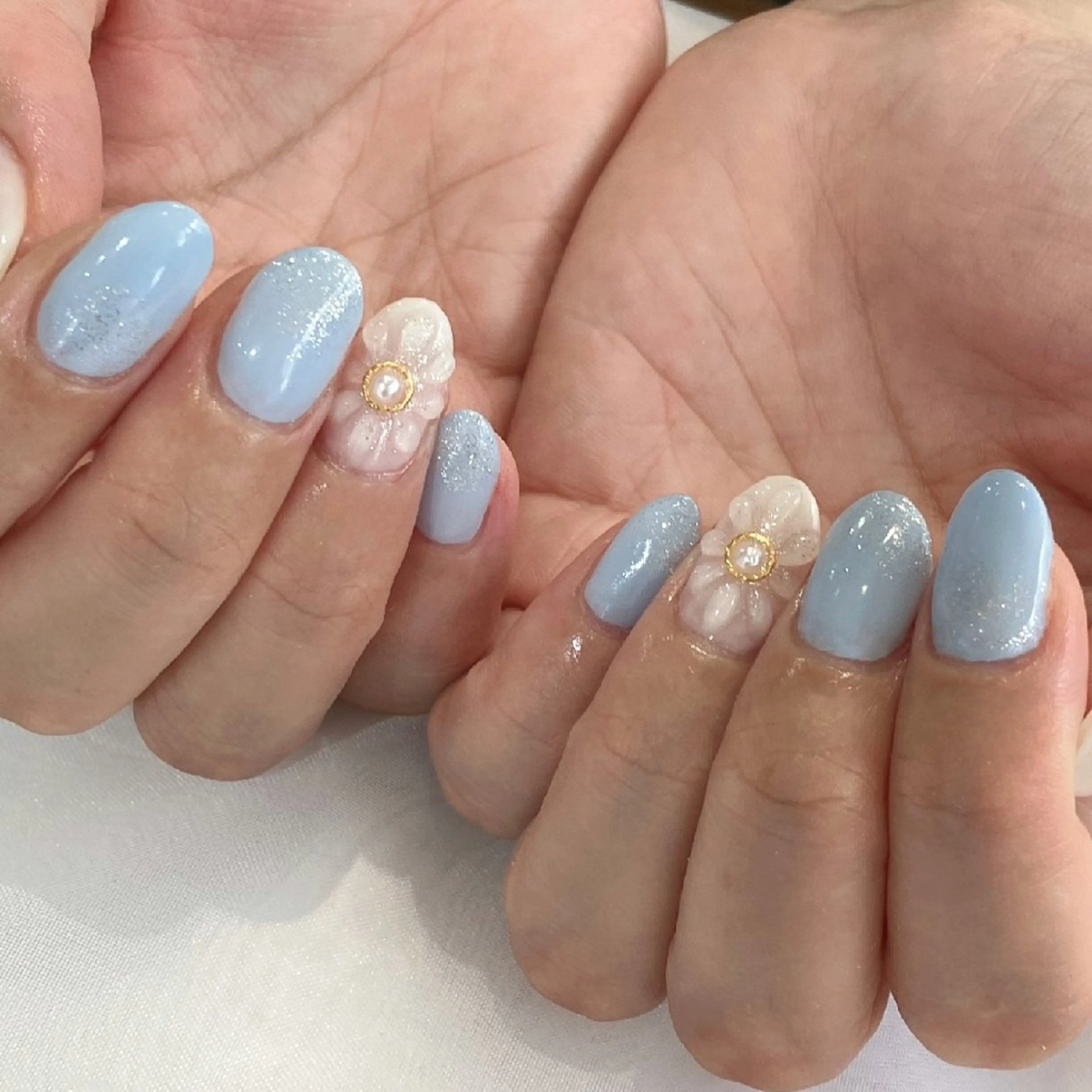 ネイル フラワーネイル ぷっくりネイル 夏ネイル ハンドネイル felicita服部店所属・felicita fumi♡のネイルデザイン