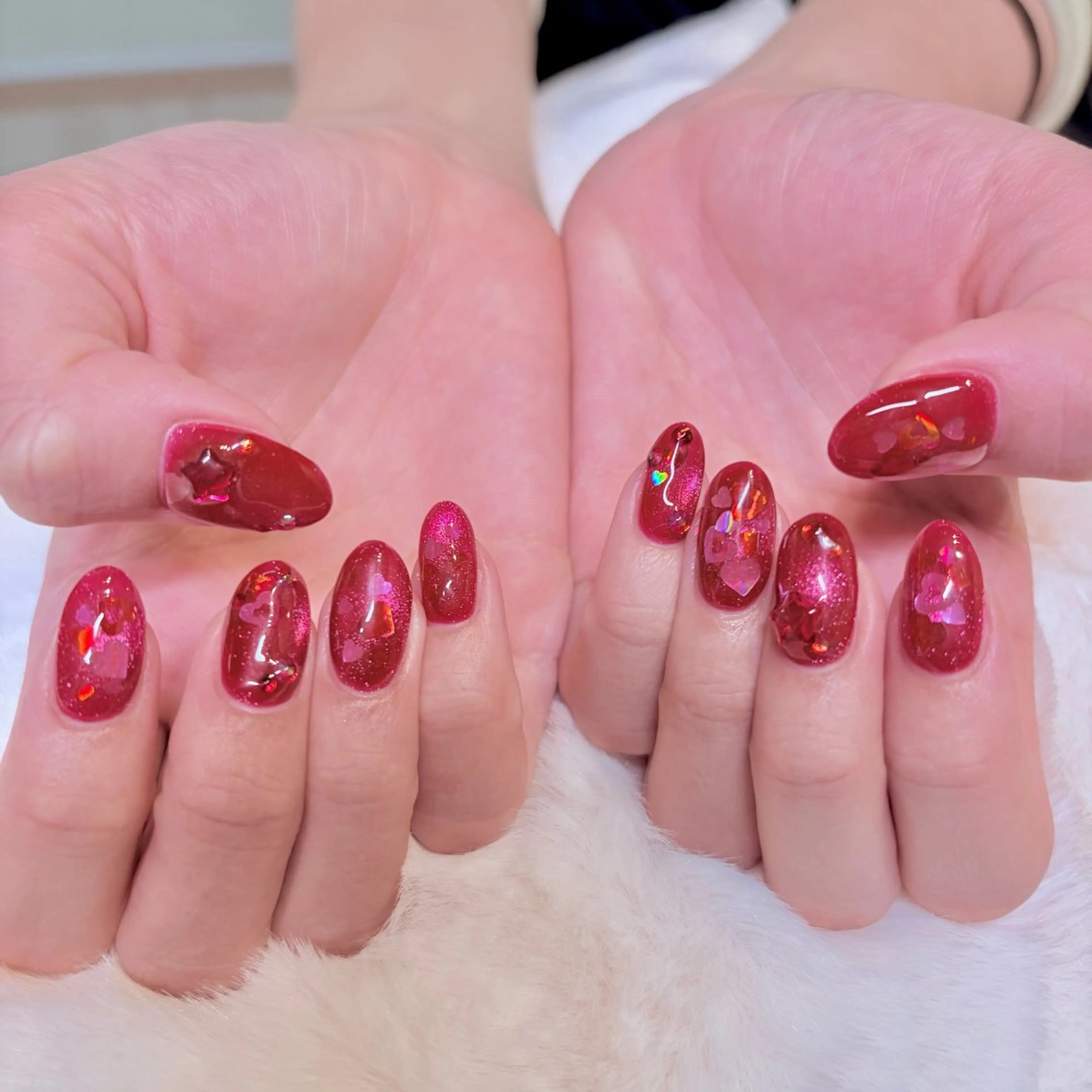 ネイル 冬ネイル クリスマス ハンドネイル nail salon e'mu💐のネイルデザイン