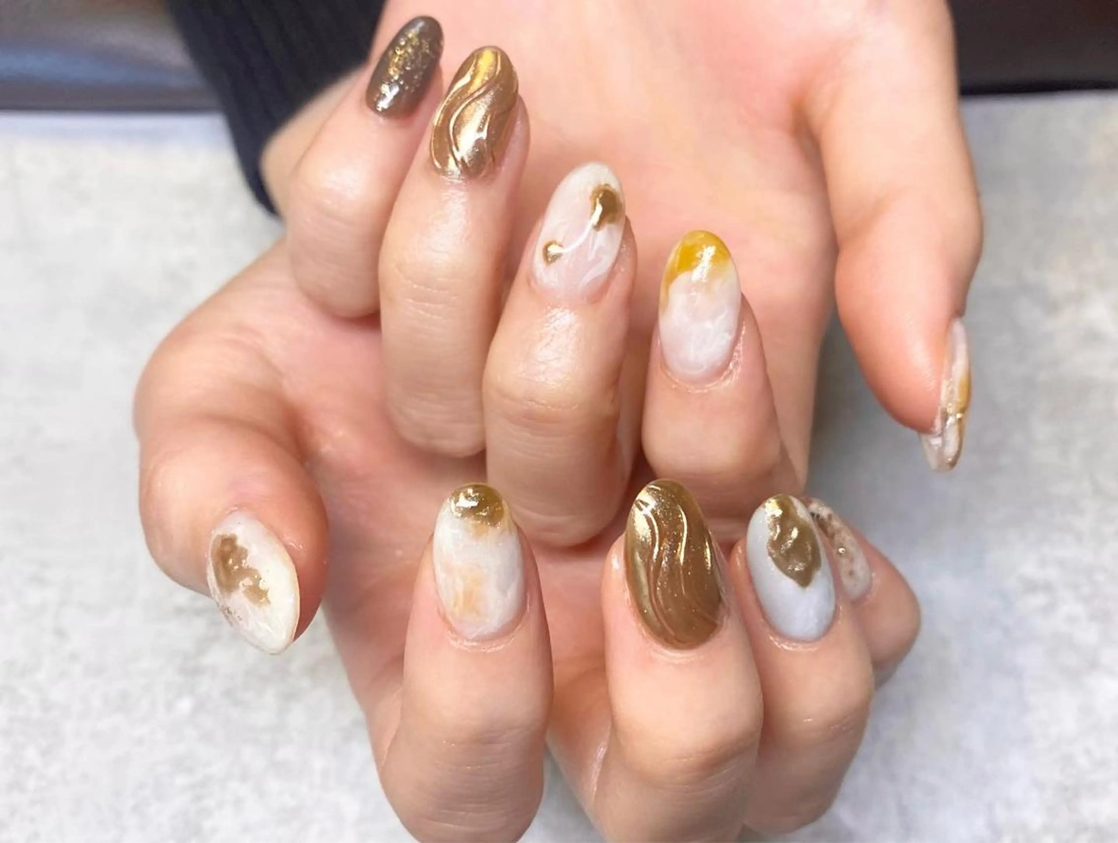 ネイル 持ち込み ニュアンスネイル ハンドネイル C's nailのネイルデザイン