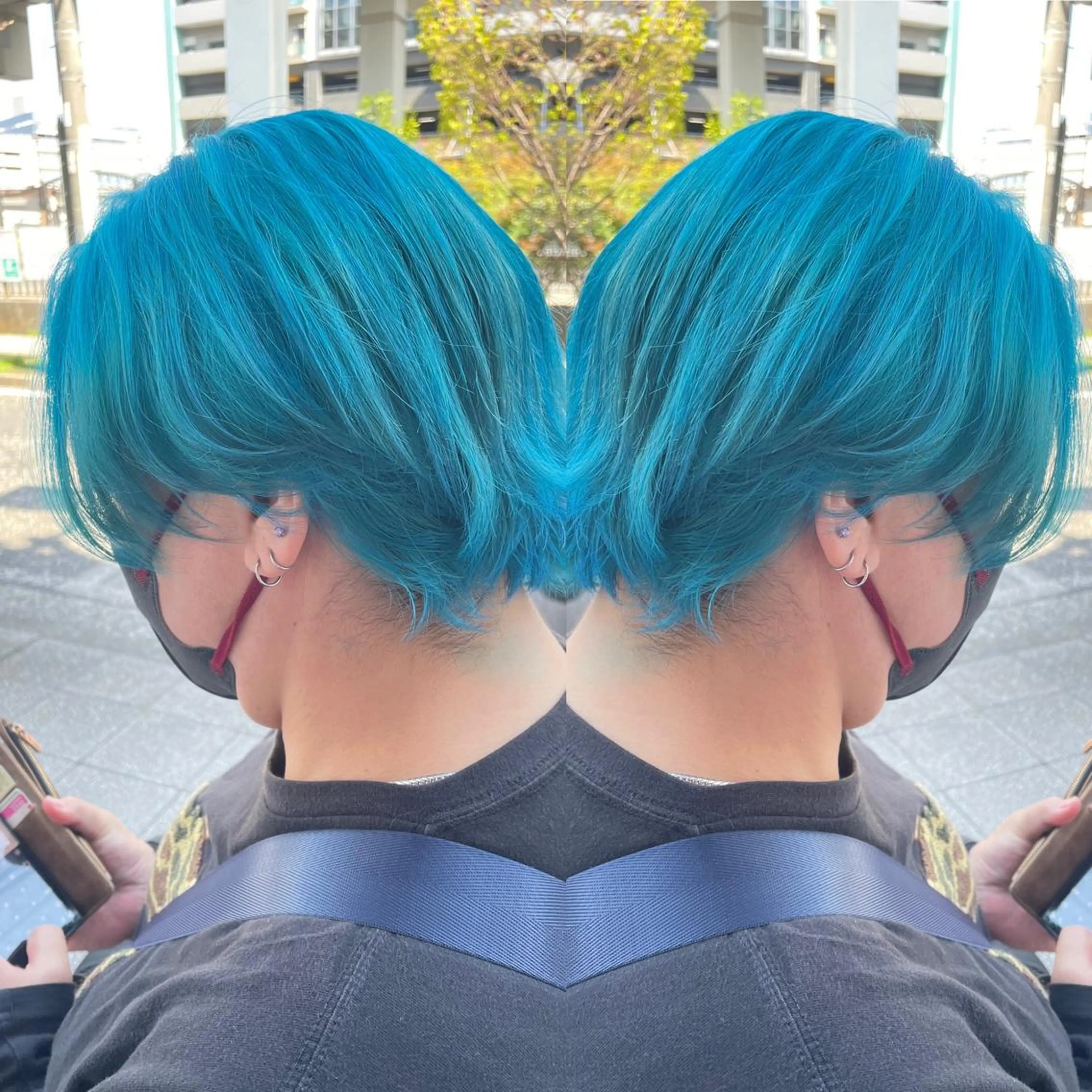 ショート カラー 👑派手髪/カット 👑ANRYのヘアスタイル