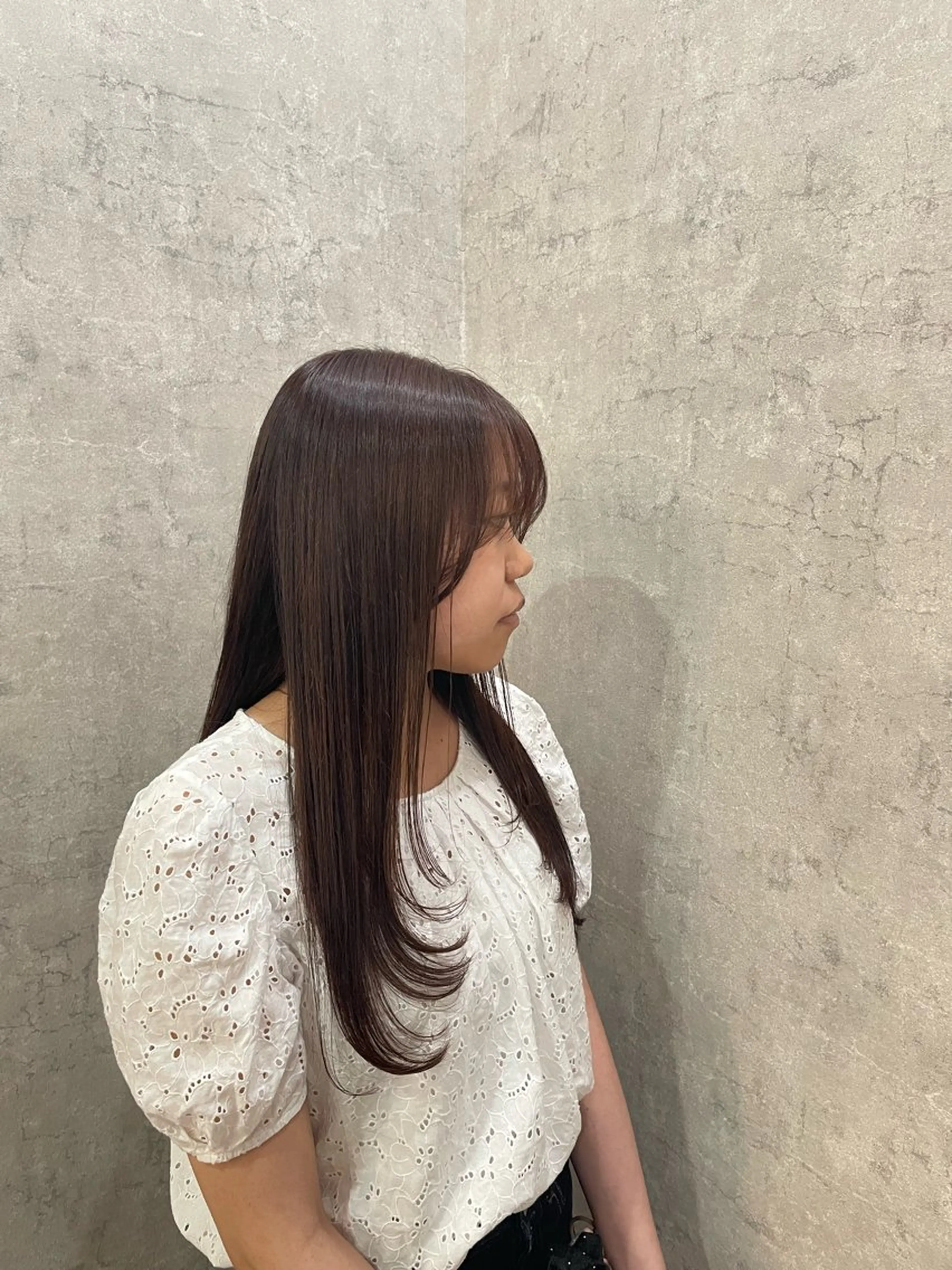 セミロング 松下 美織のヘアスタイル