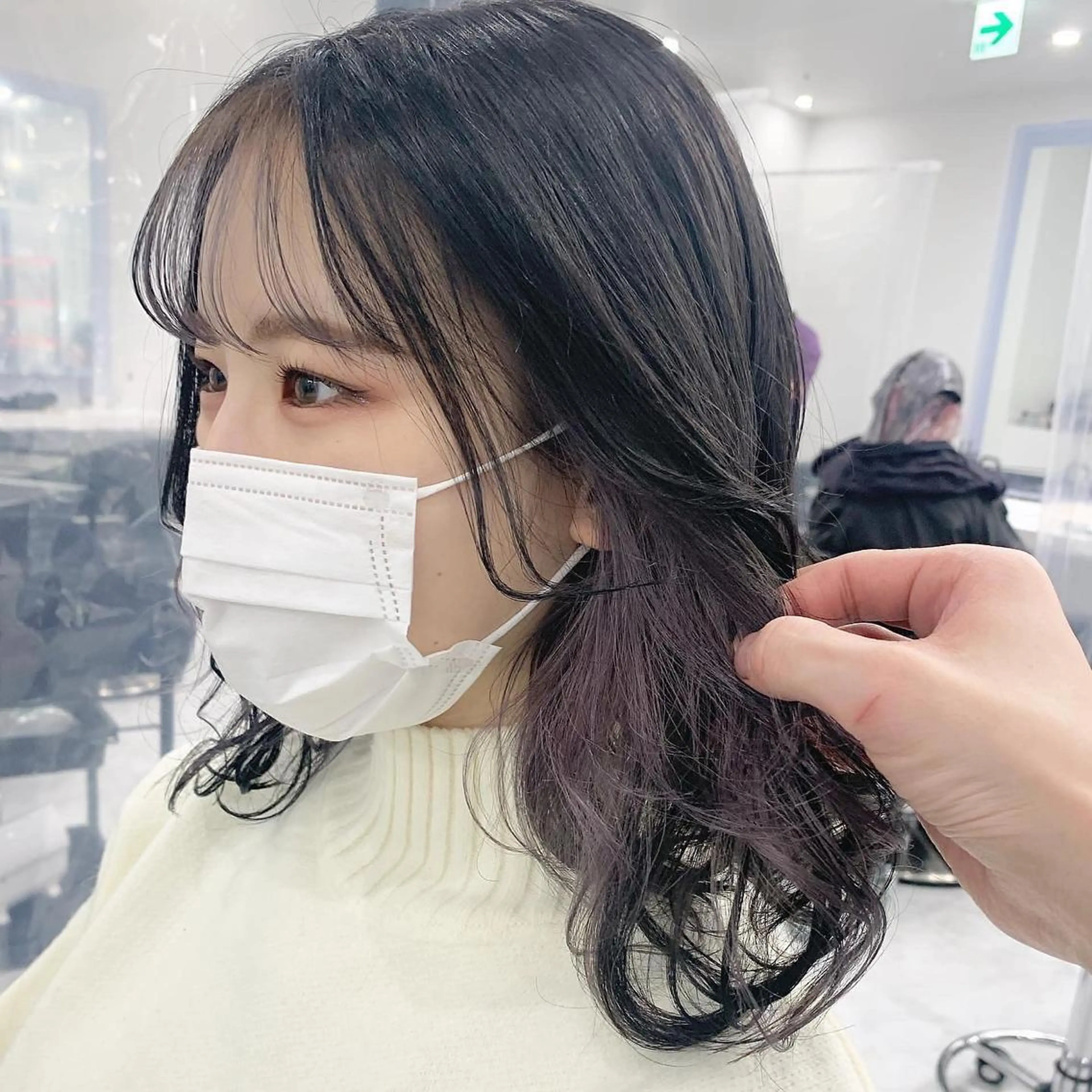 カラー ヘアカラー トリートメント 💗ツヤ髪💗透け感 💗ブリーチなし💗のヘアスタイル