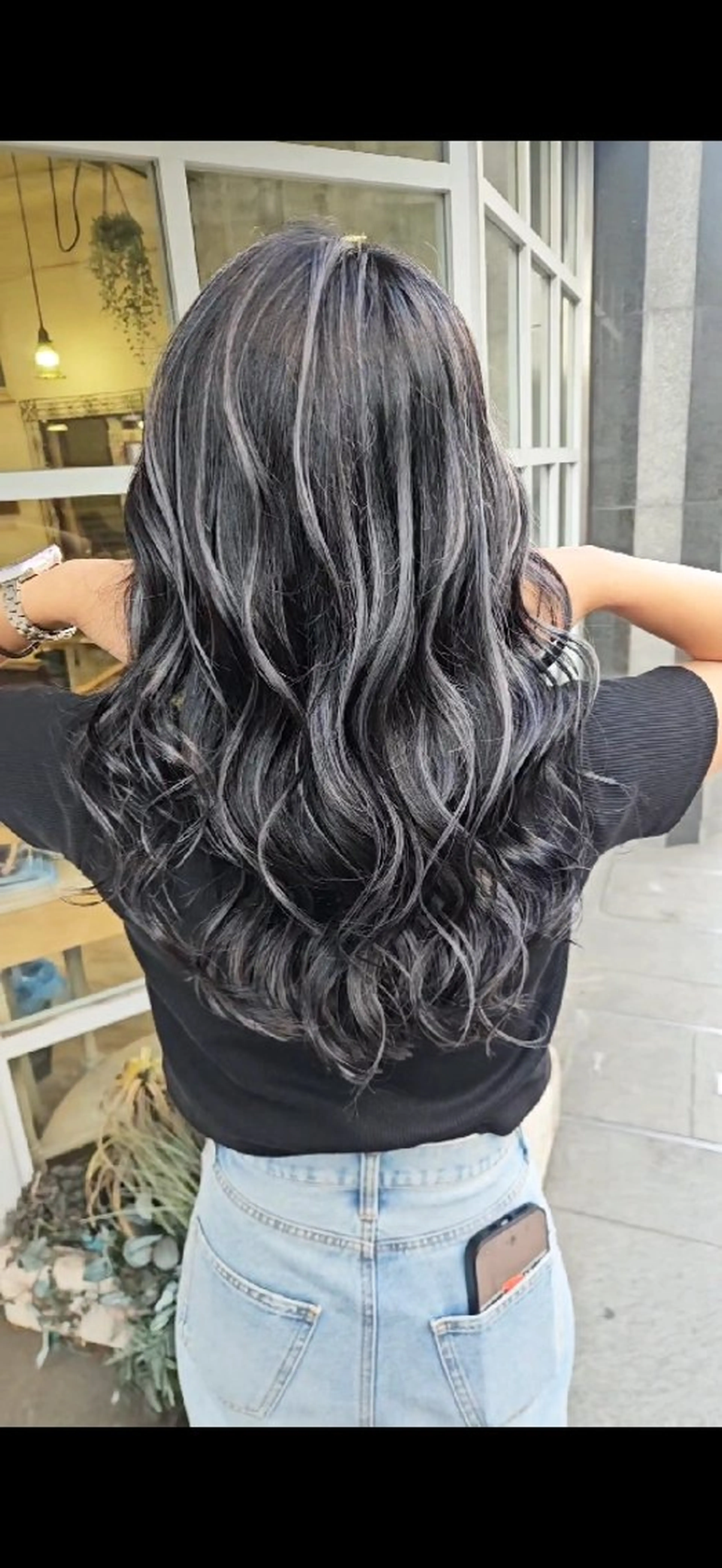 ロング ハイライト レイヤーカット ヘアカラー cherie所属・バレイヤージュ/ ハイライト特化大内格のヘアスタイル