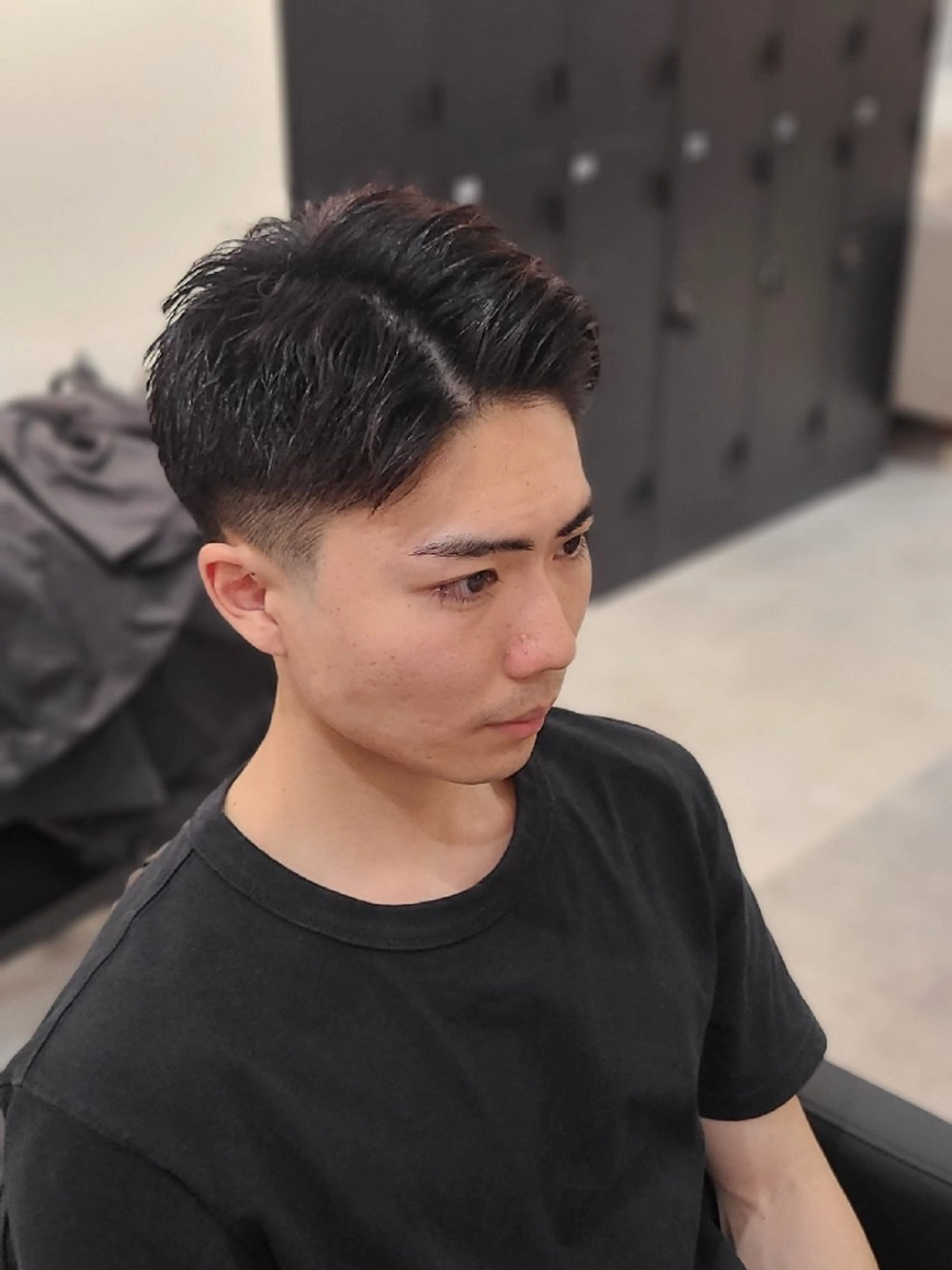 ショート メンズ ショートヘア カット ヘアセット Lapis 名古屋駅前店所属・LEN名古屋/パーマ メンズ特化美容師のヘアスタイル