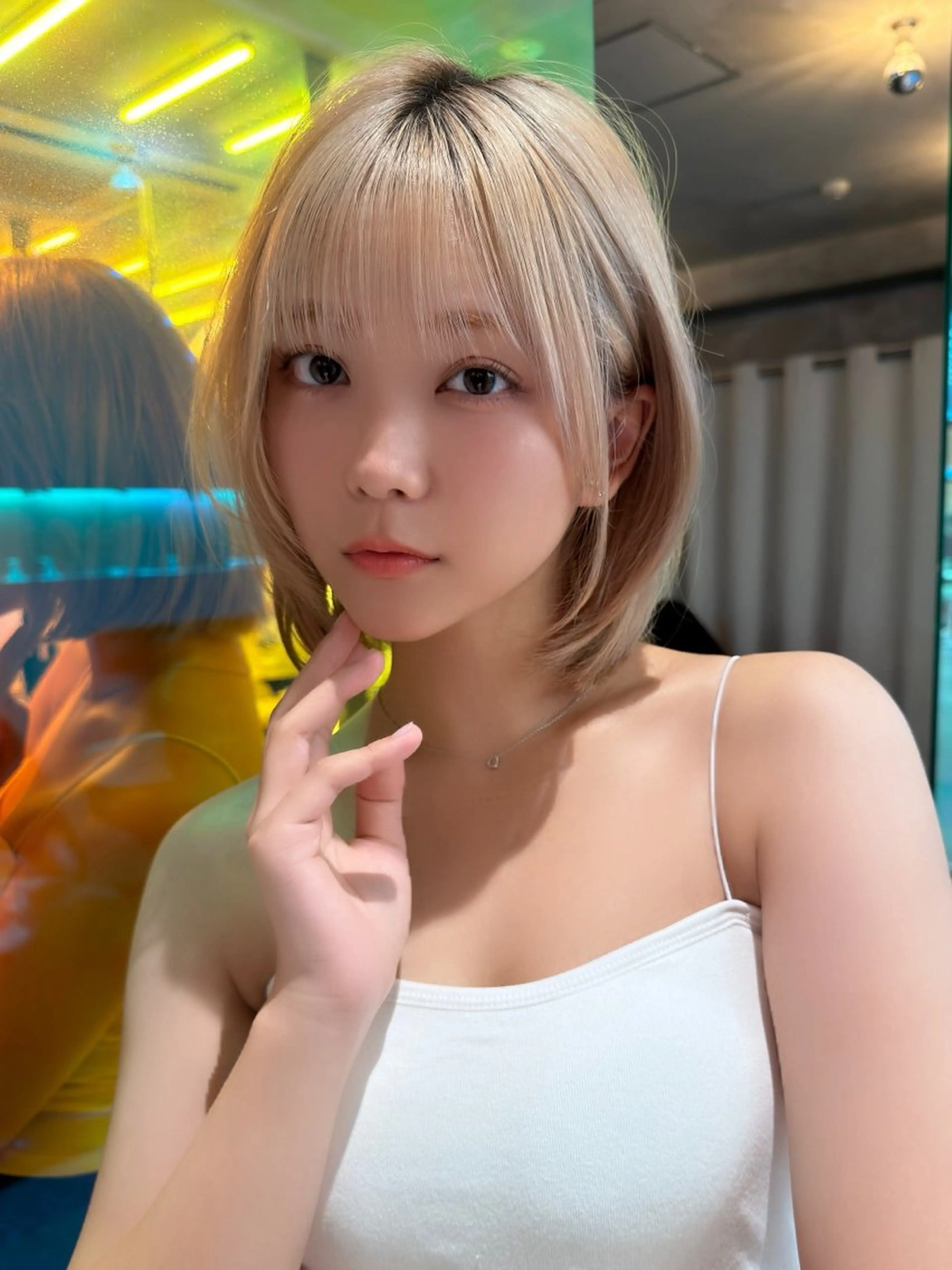 ミディアム カラー 透明感カラー ハイトーンカラー ボブ 小顔カット カット ヘアカラー トリートメント Lond strada 心斎橋所属・🍀小川大輔🍀 ボブ/ブリーチ🥇のヘアスタイル