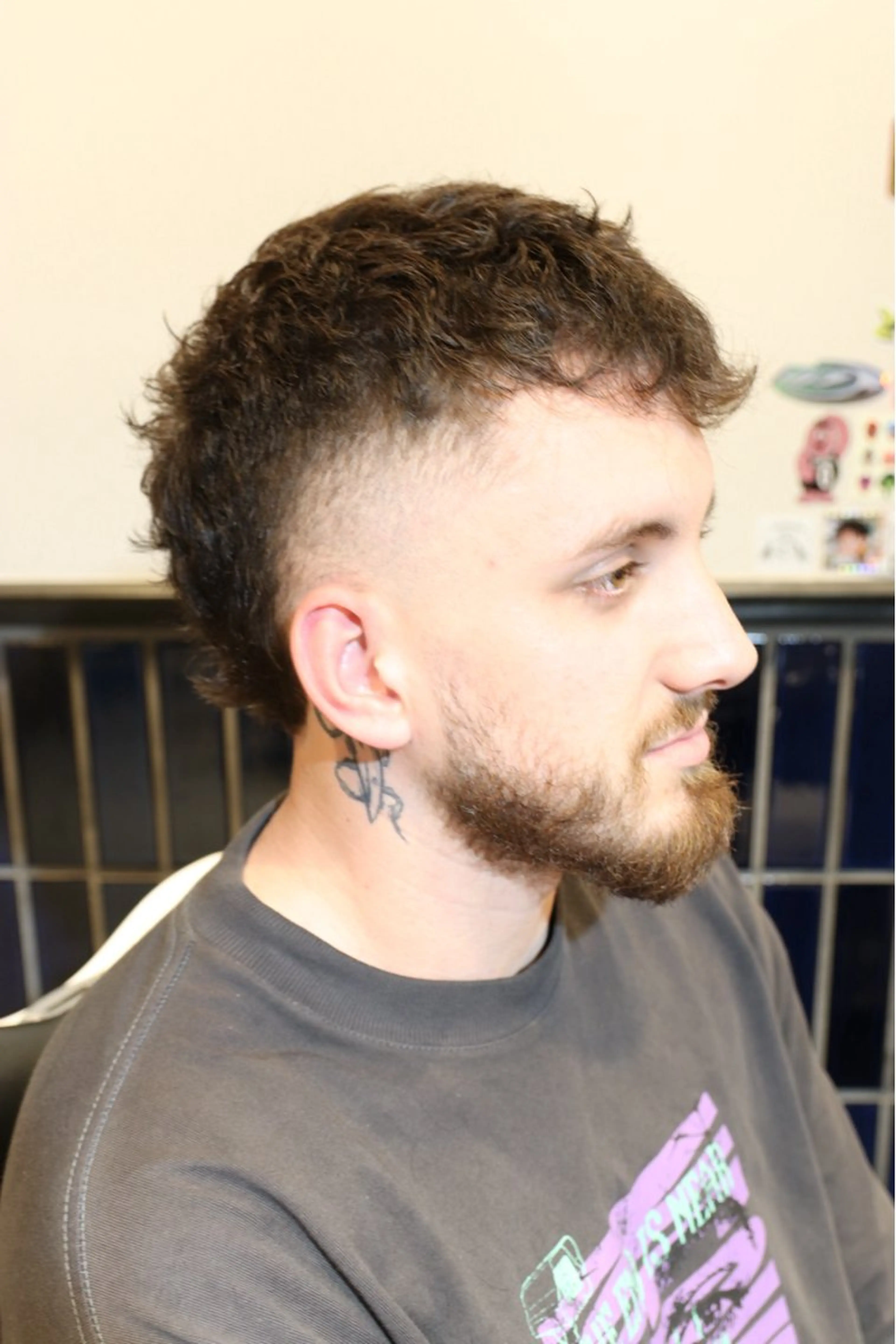 ショート マレットヘア 新宿無料メンズカット 松橋 風弥のヘアスタイル