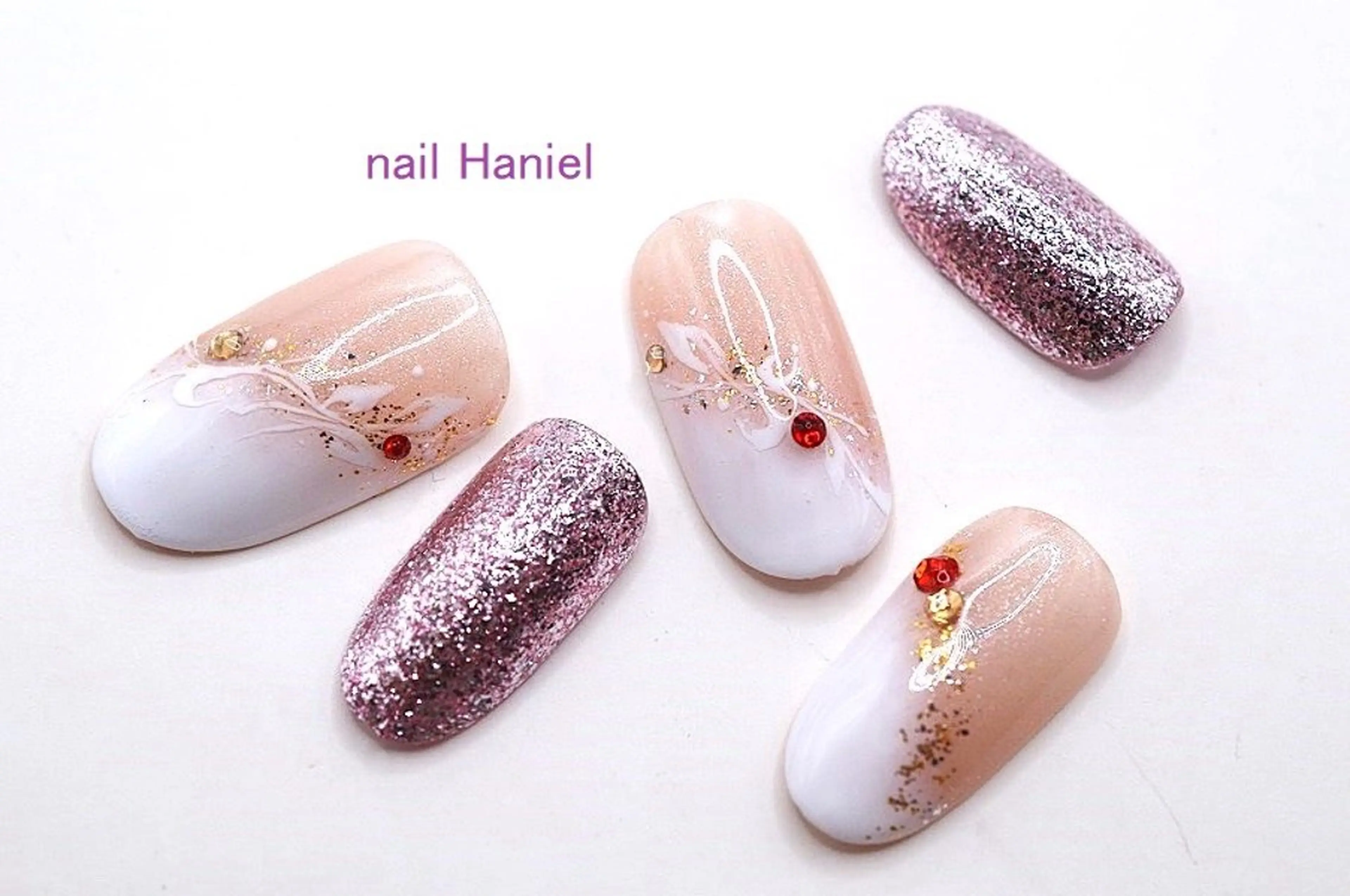 ネイル アートネイル ジェルネイル パラジェル 冬ネイル クリスマス ハンドネイル nail Haniel所属・半蔵門サロンハニエル 魅神 ちよのネイルデザイン