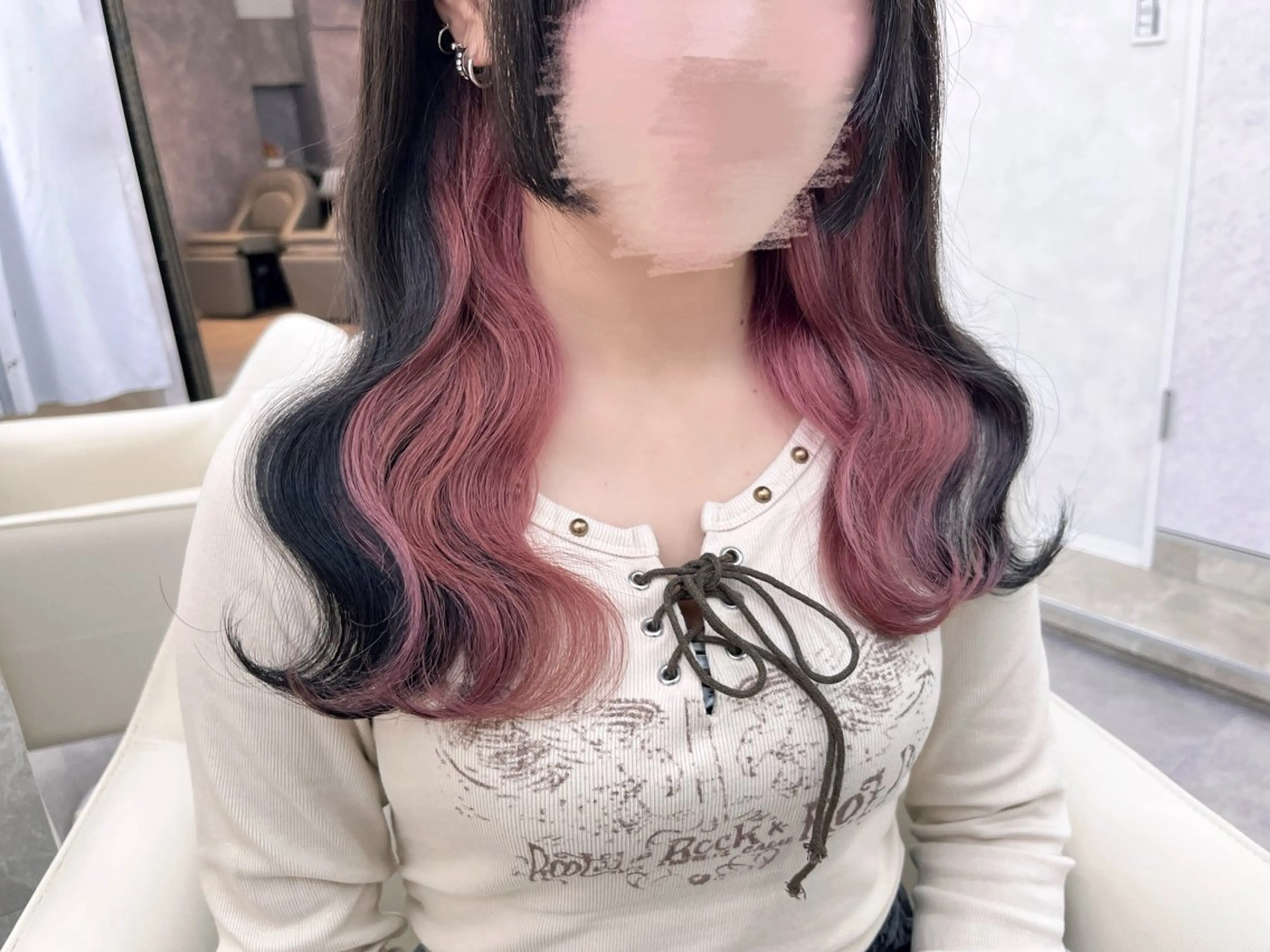 セミロング ヘアカラー 🫧Ess 🎀chihinaのヘアスタイル