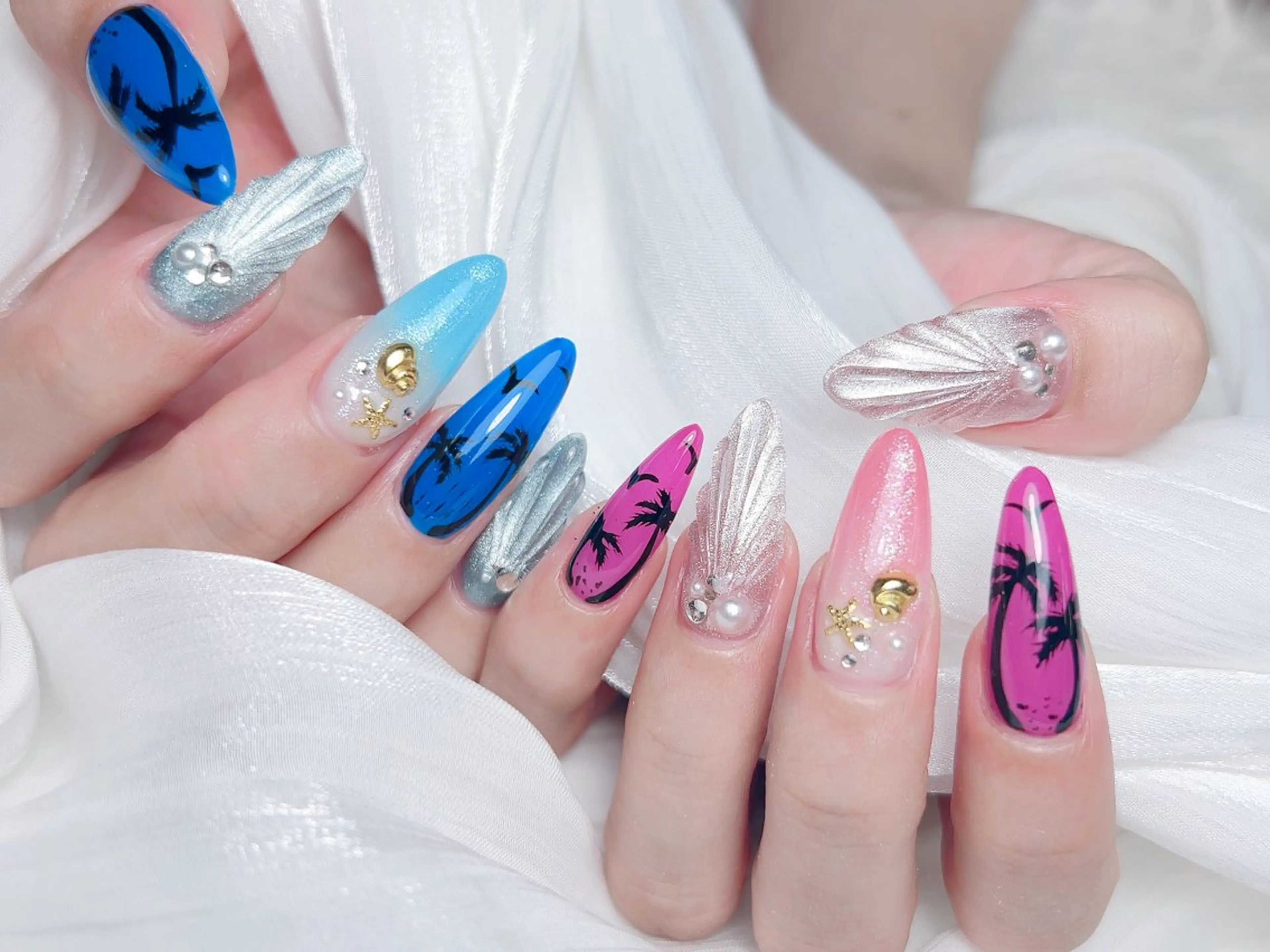 ネイル ハンドネイル M🌷nail 長さだし専門店のネイルデザイン
