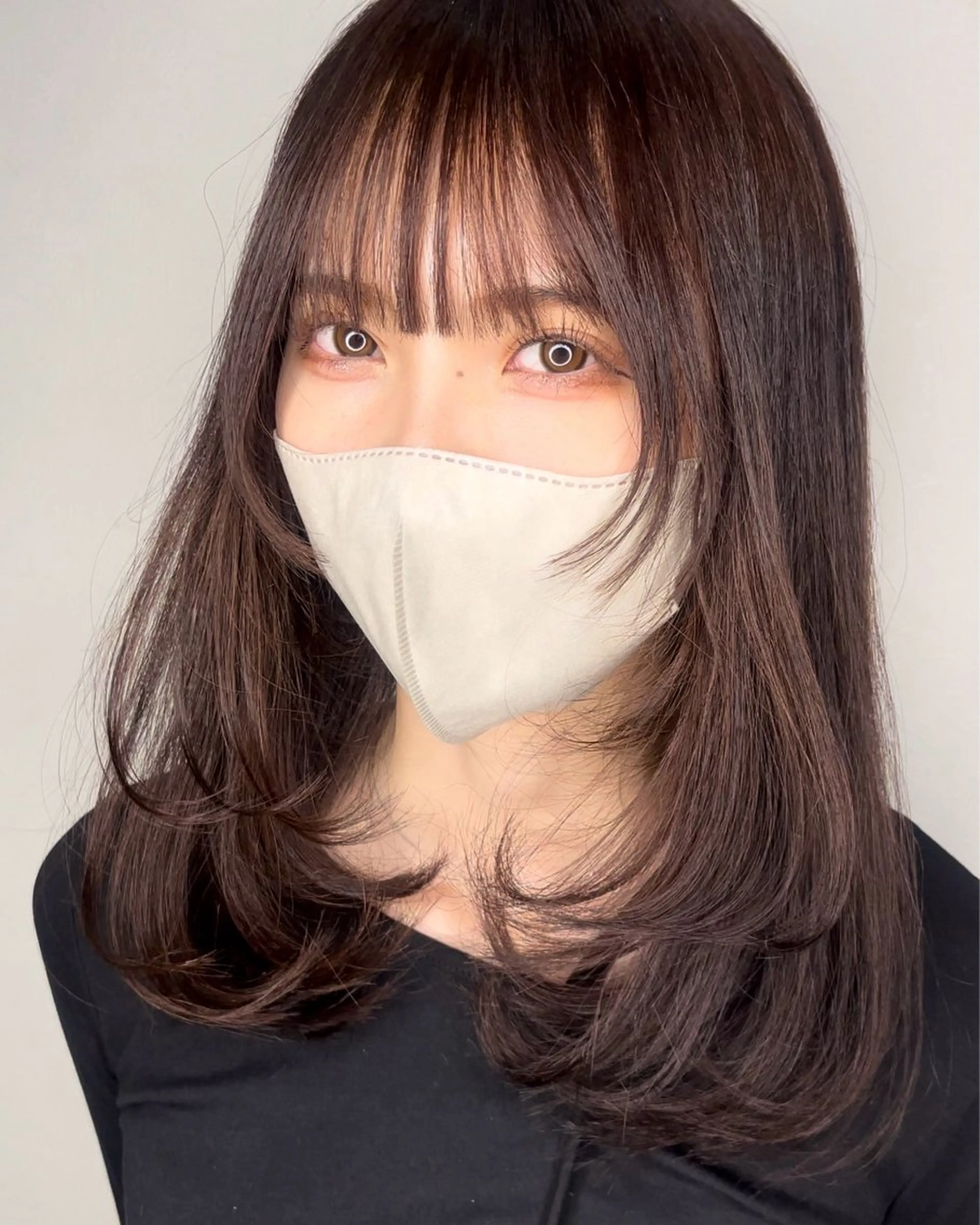 セミロング 剣持友希/高崎 ifh iizukaのヘアスタイル
