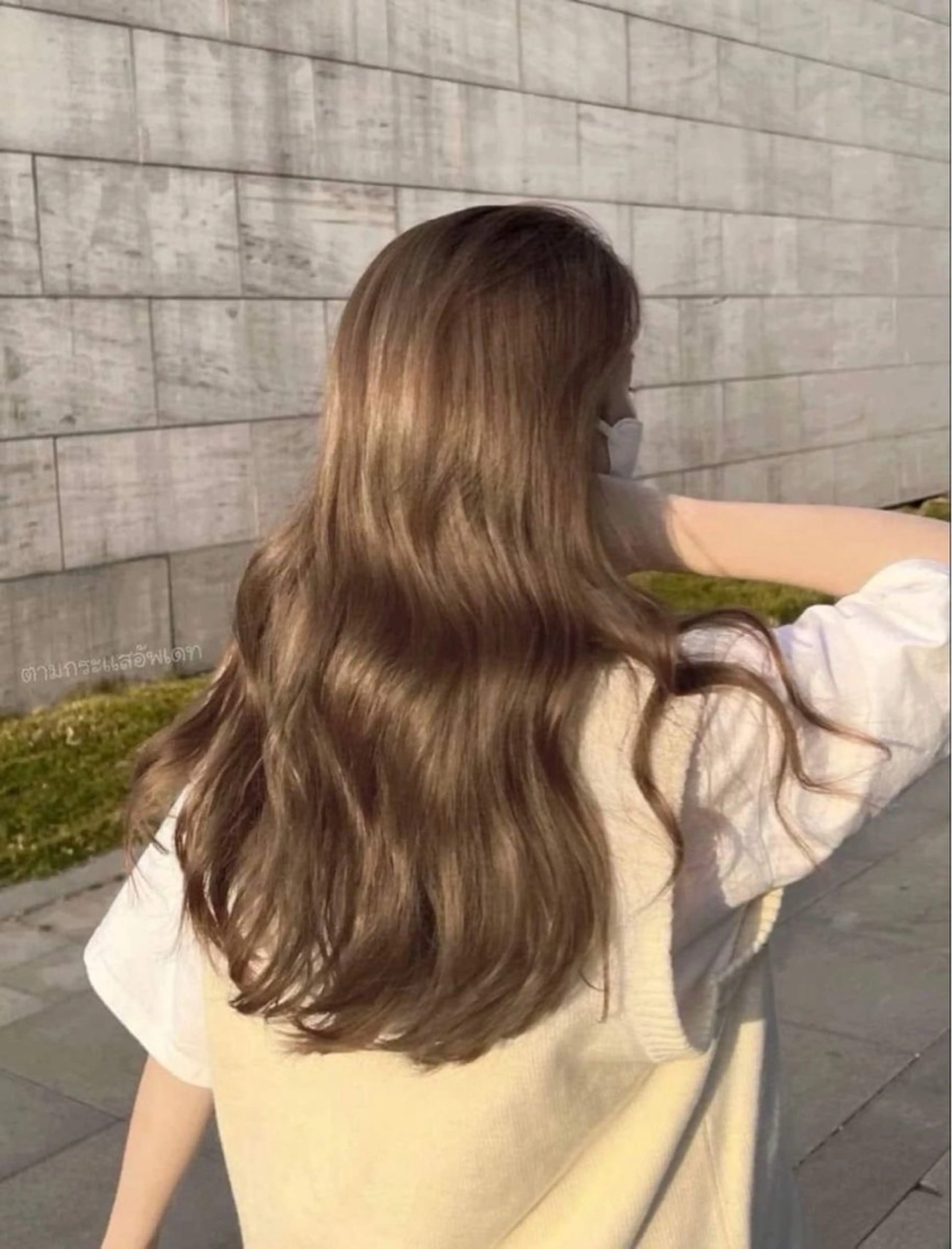 ロング カラー ヘアカラー トリートメント ヘアセット IVE所属・ブリーチなし🤍 渋谷／原島杏奈のヘアスタイル