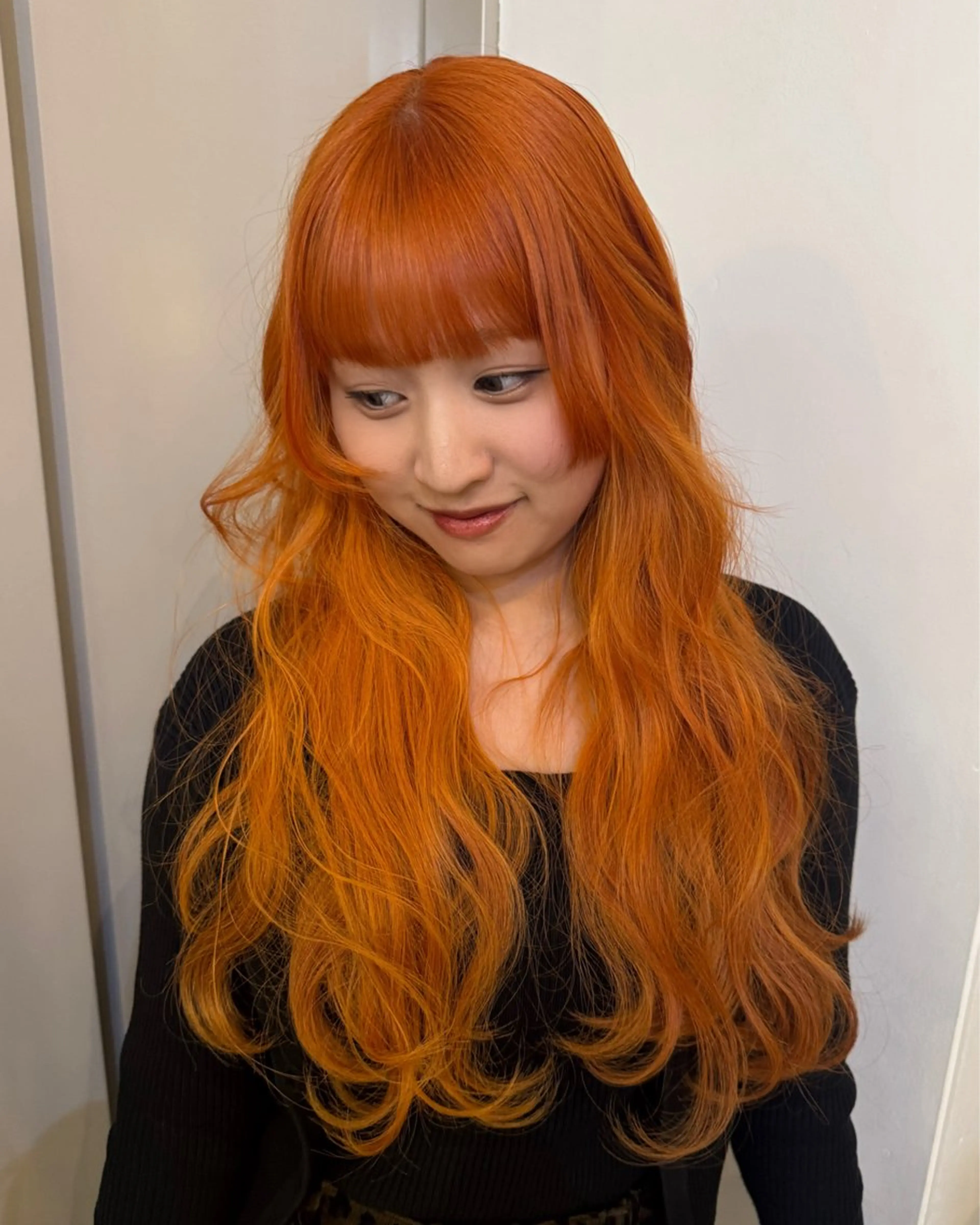 ロング カラー 黒髪 卒業式のヘアスタイル ヘアカラー ⭐️🪐fuka/ ness【天神大名】のヘアスタイル