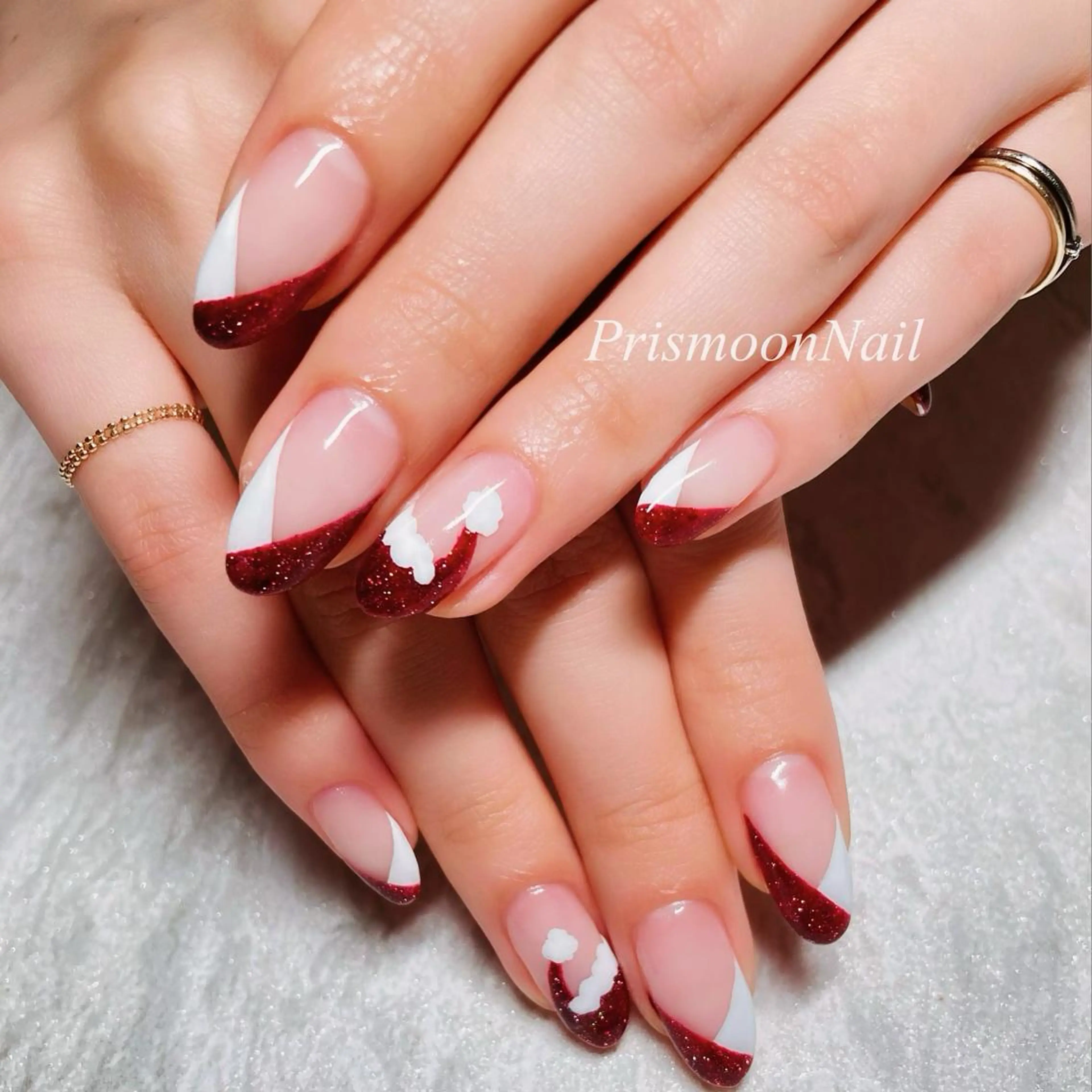 ネイル 冬ネイル クリスマス Prismoon  Nail所属・Prismoon Nailのネイルデザイン