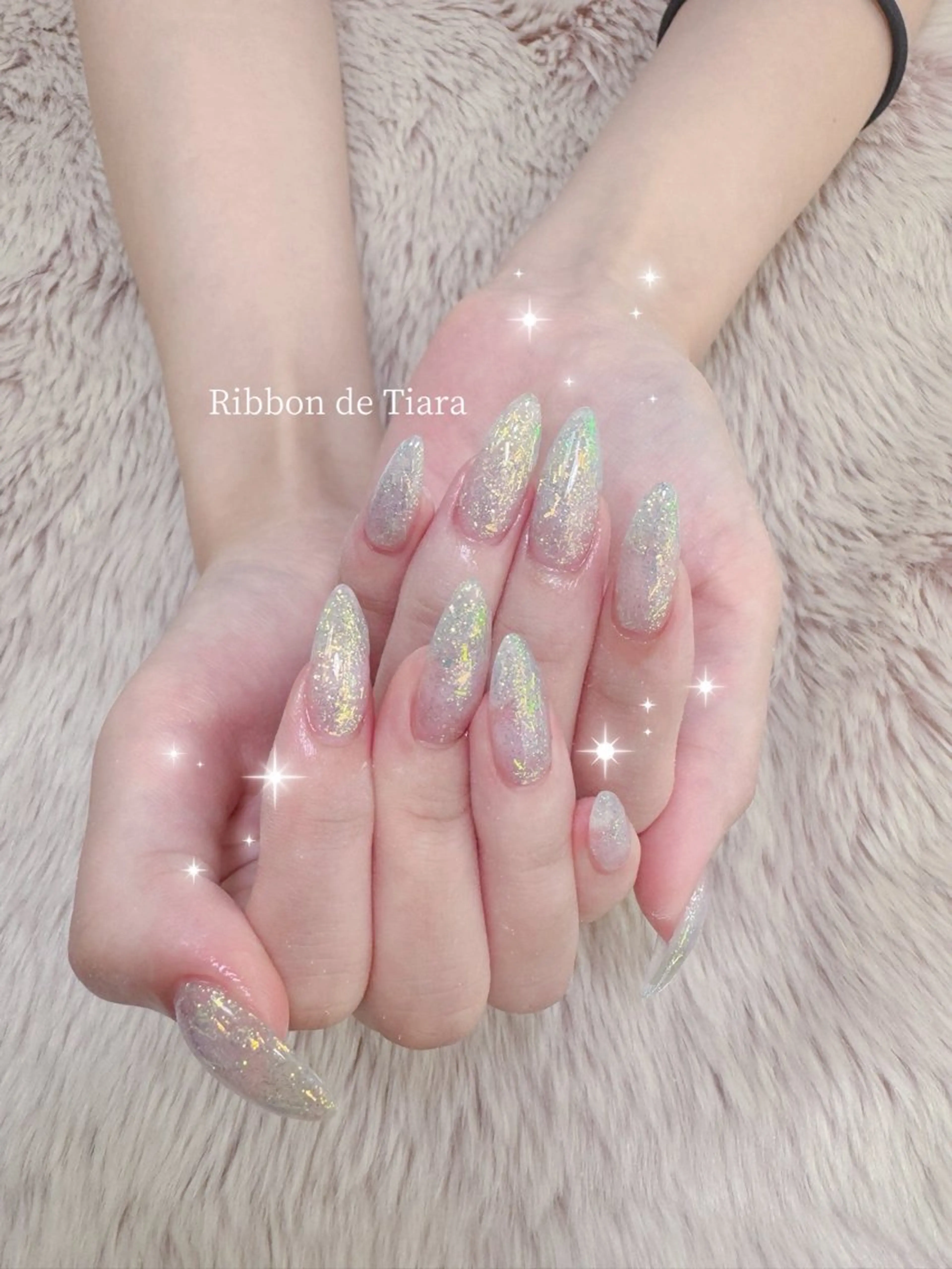 ネイル ハンドネイル Ribbon de Tiara MAKIのネイルデザイン