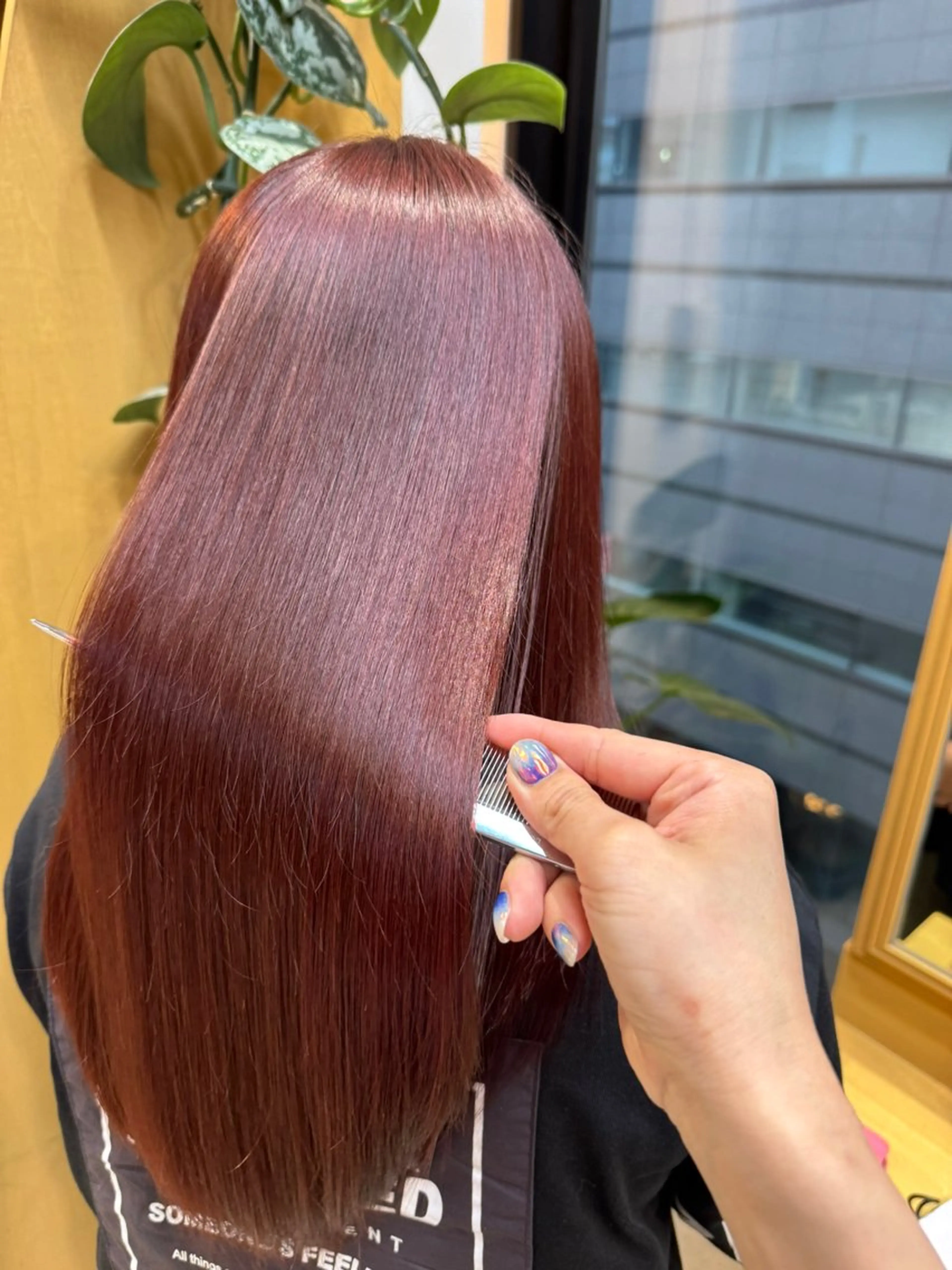 ロング カラー ヘアカラー トリートメント ❣️髪質改善特化❣️ カモアオイのヘアスタイル