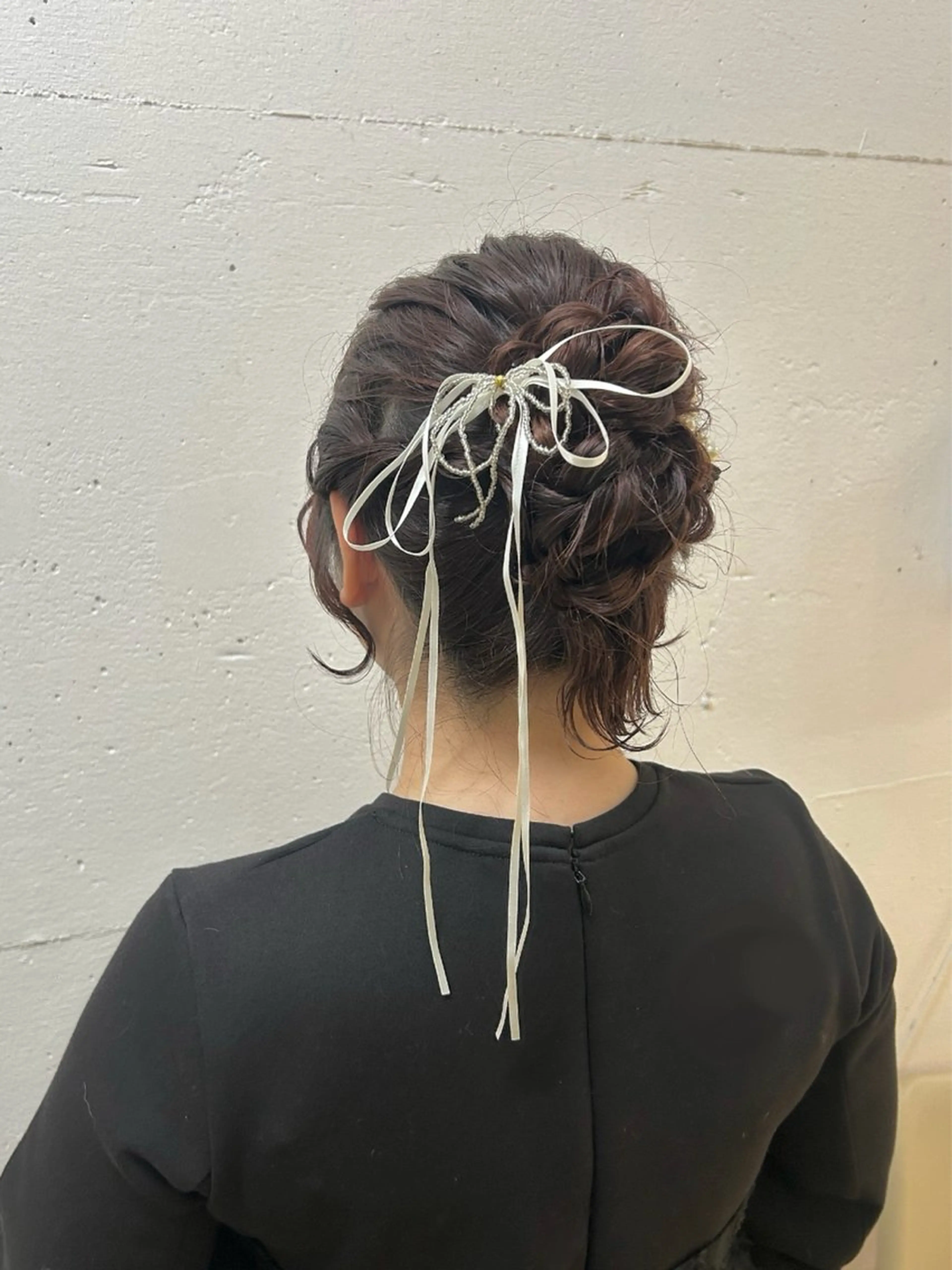 セミロング ヘアセット ♛︎ きっか ♛︎ ヘアアレンジ🩵のヘアスタイル