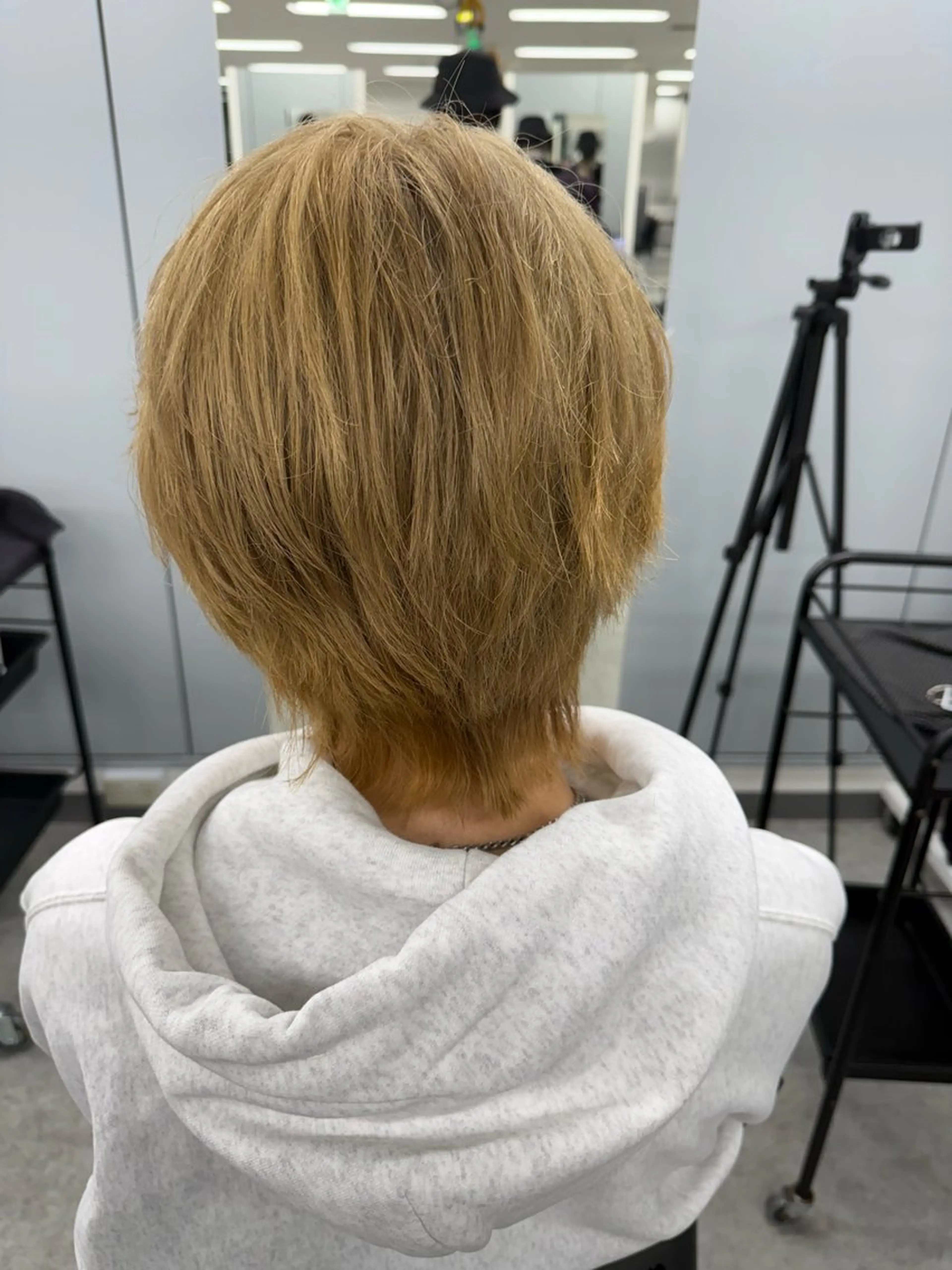 カラー ヘアアレンジ メンズ Ryo横浜韓国ヘア/ ハイトーン/縮毛矯正のヘアスタイル