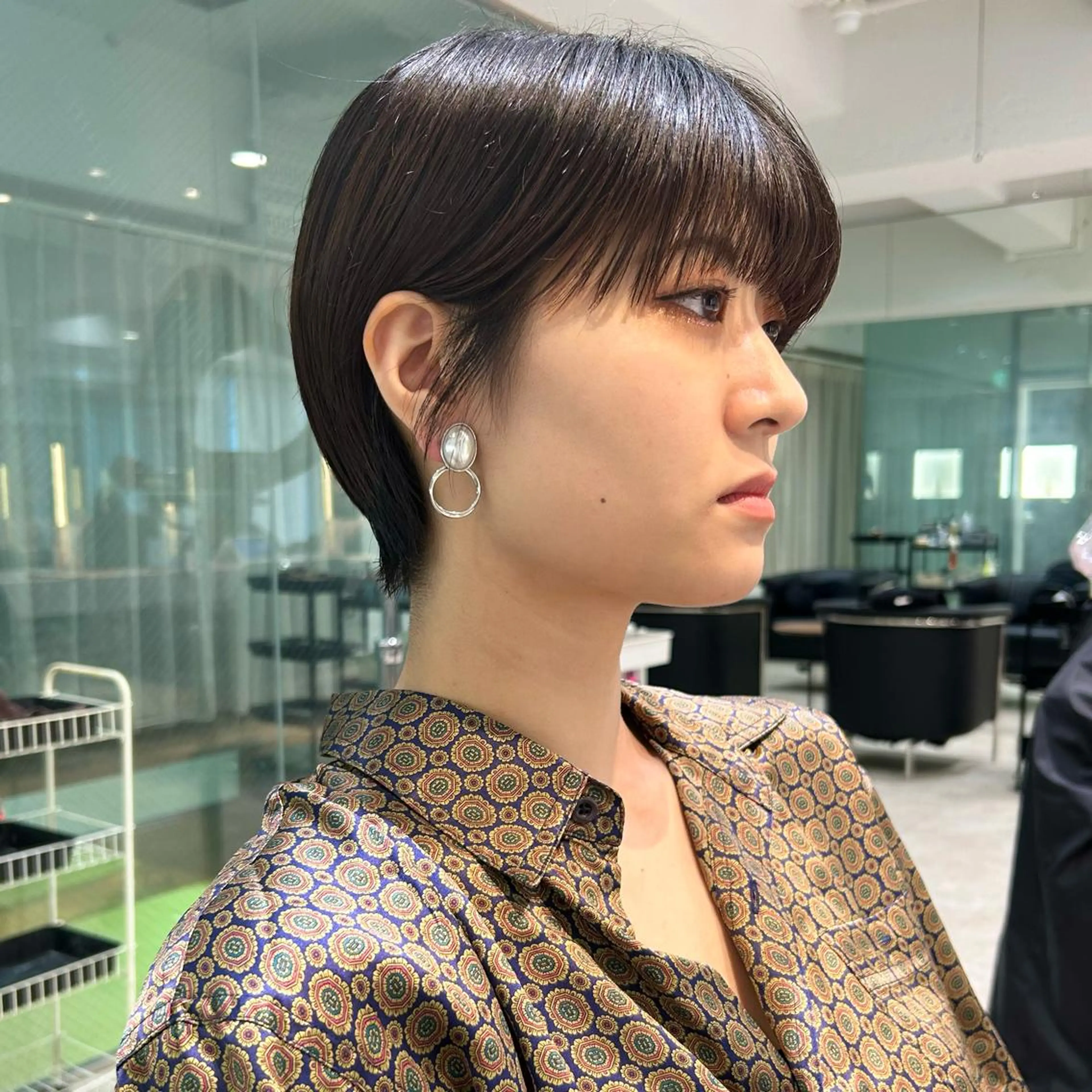 ショート ショートヘア カット ブリーチ/Wカラー パーマ/似合せカットのヘアスタイル