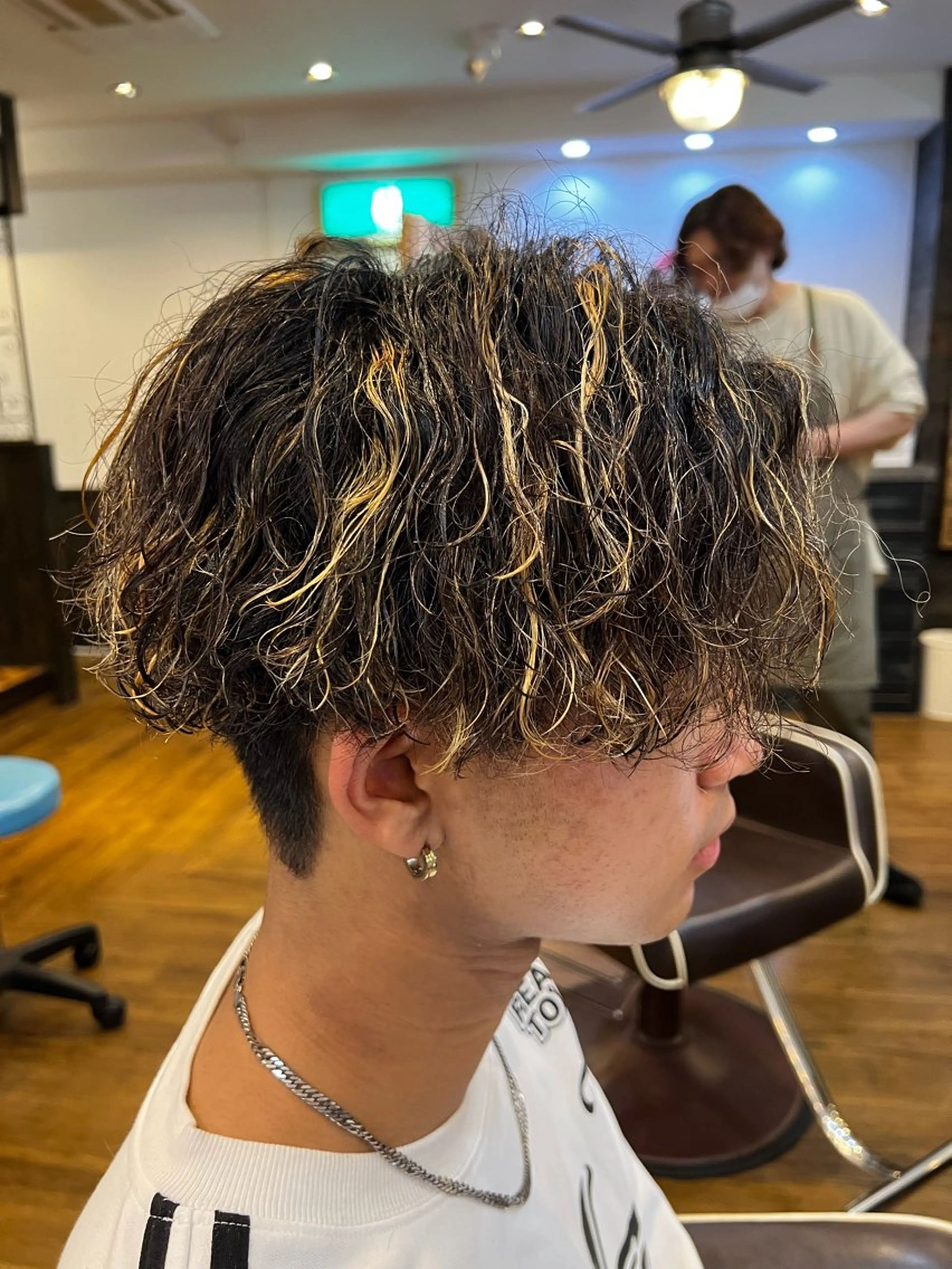カラー パーマ メンズ カット ヘアカラー パーマ アグヘアーシータ所属・🤩メンズカット/ パーマ山本🤩のヘアスタイル