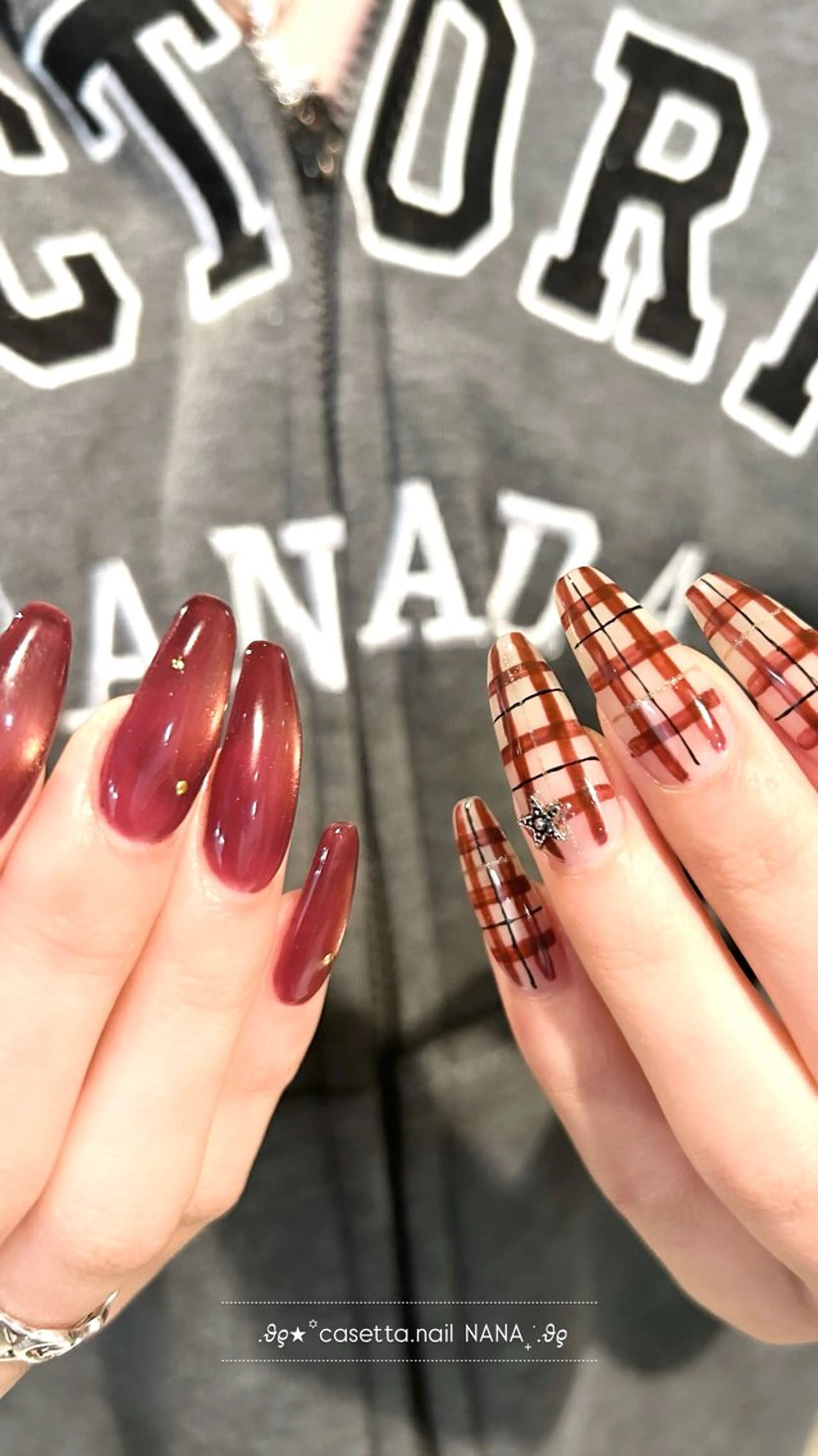 ネイル 赤色 ハンドネイル casetta.nail所属・casetta namiのネイルデザイン