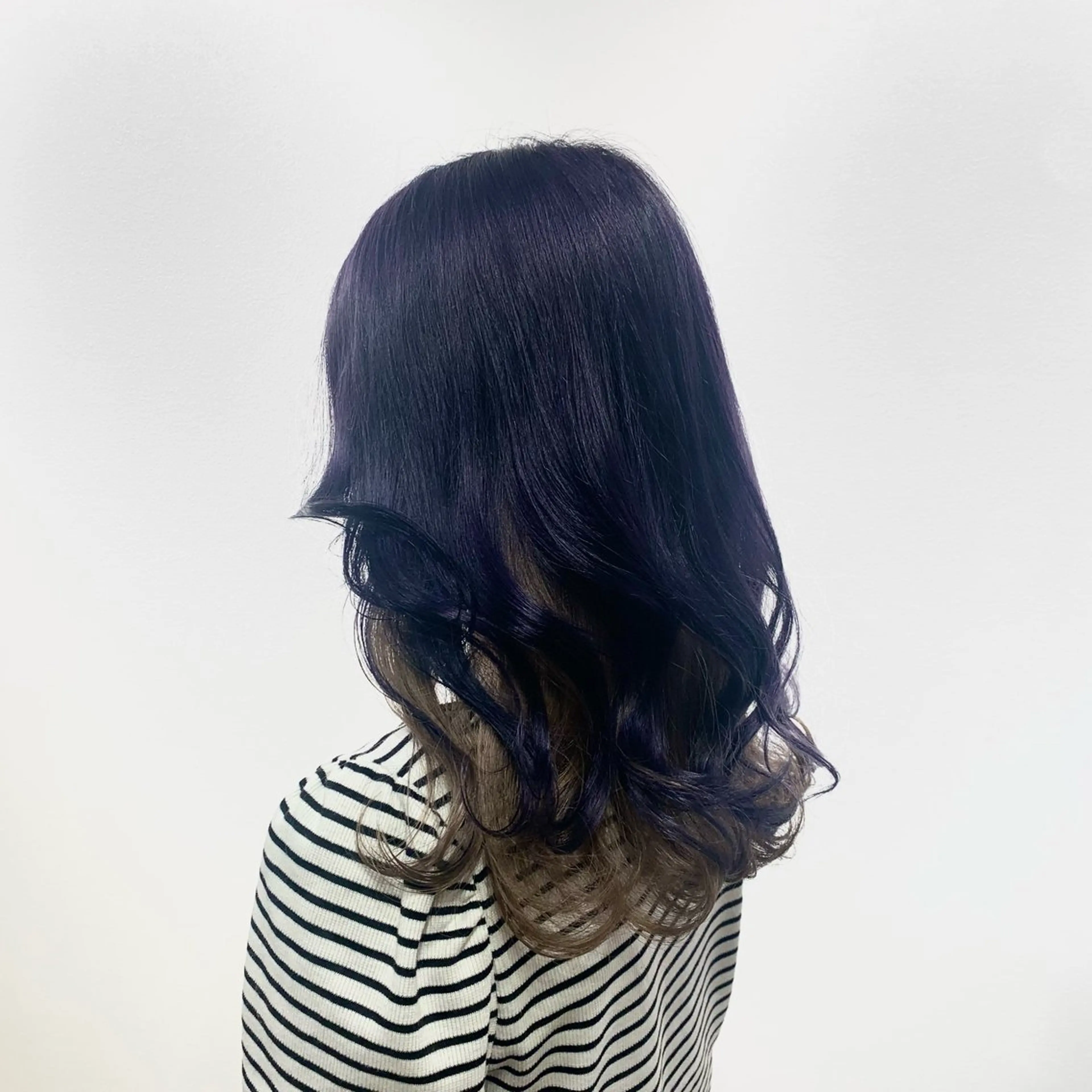 セミロング カラー ヘアアレンジ キヨミ 韓国レイヤーカットのヘアスタイル