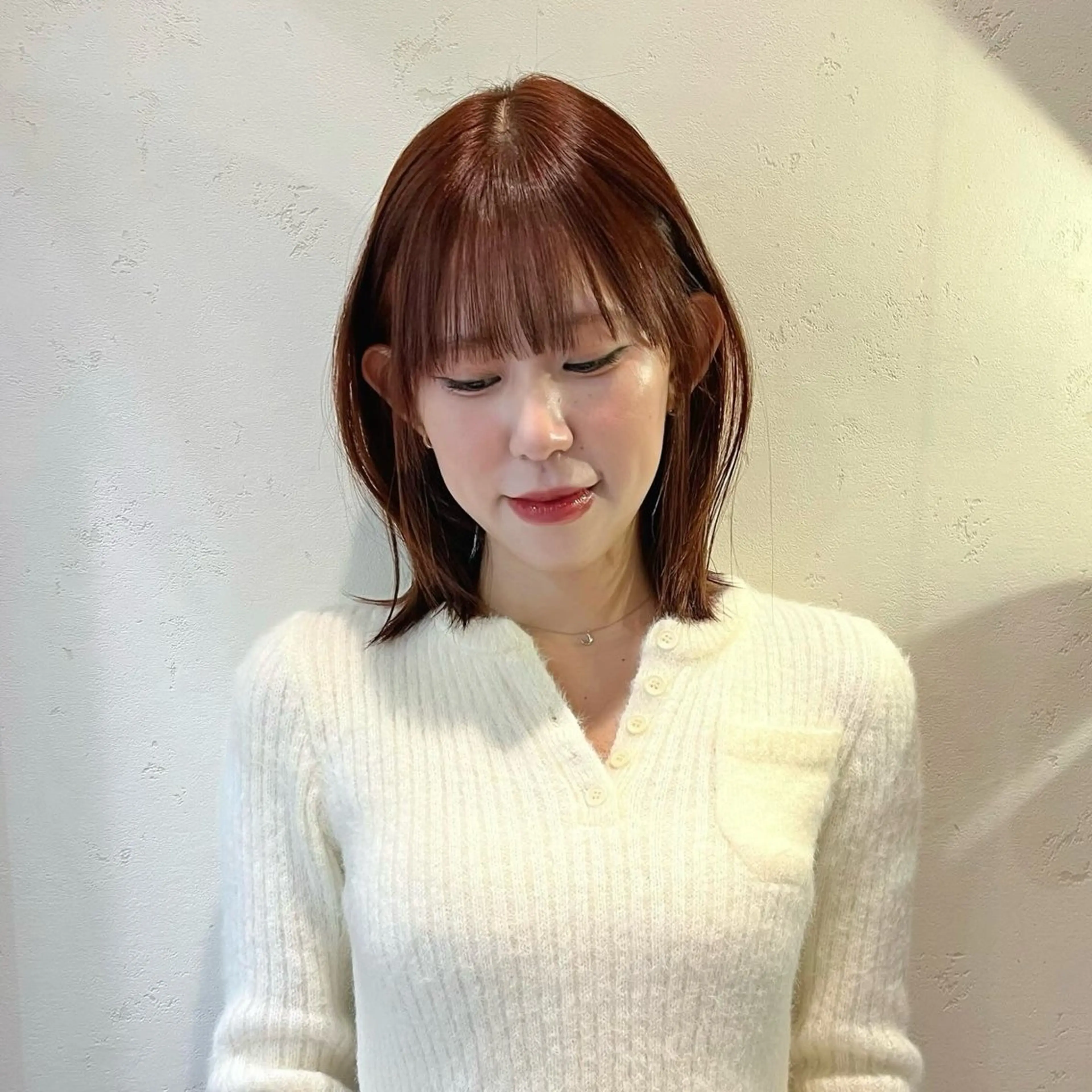 カラー オレンジ ヘアカラー トリートメント the path アミのヘアスタイル