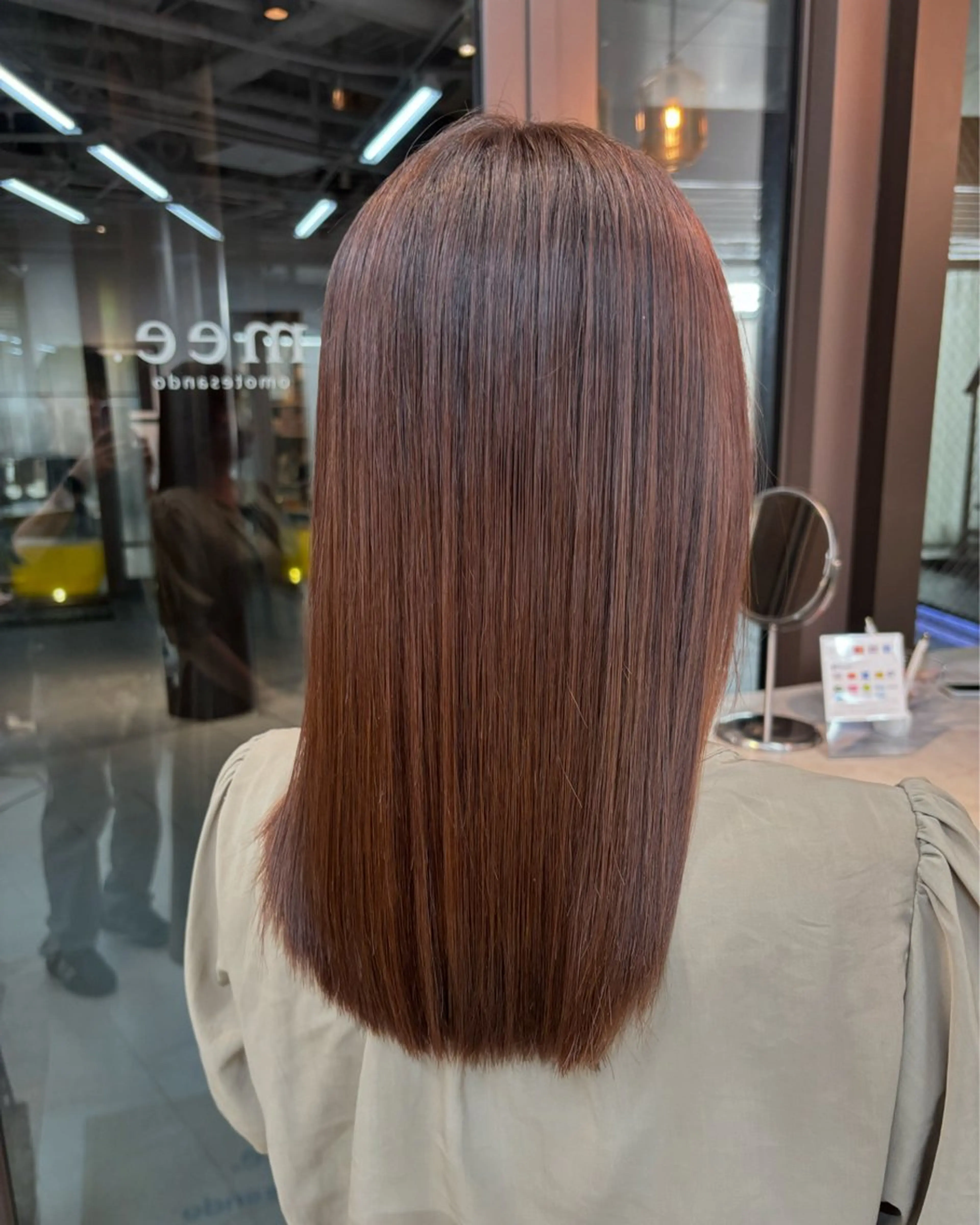 ロング 透明感抜群オリーブ/ ショウキのヘアスタイル