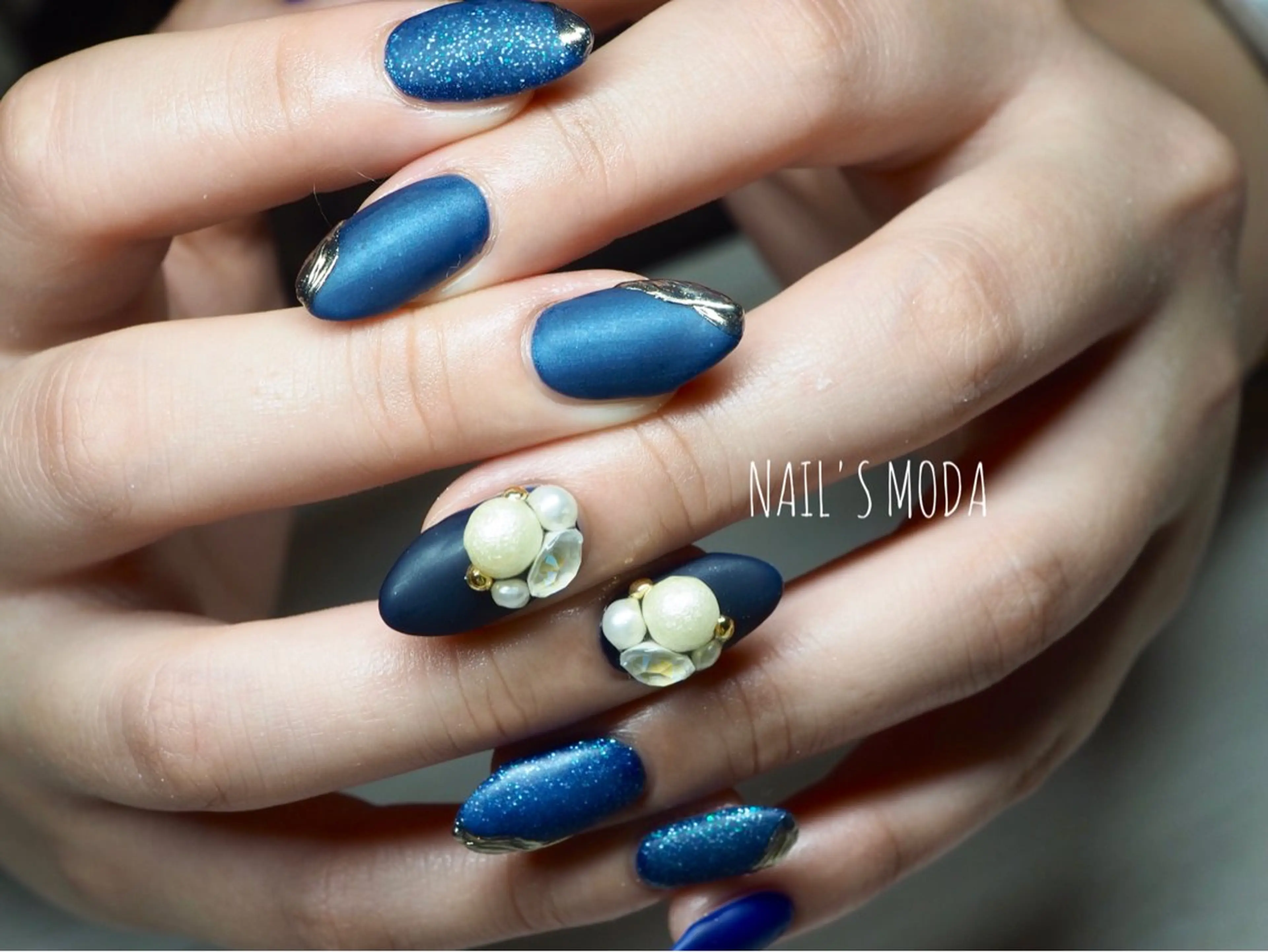 ネイル ブルー NAIL'S MODAのネイルデザイン
