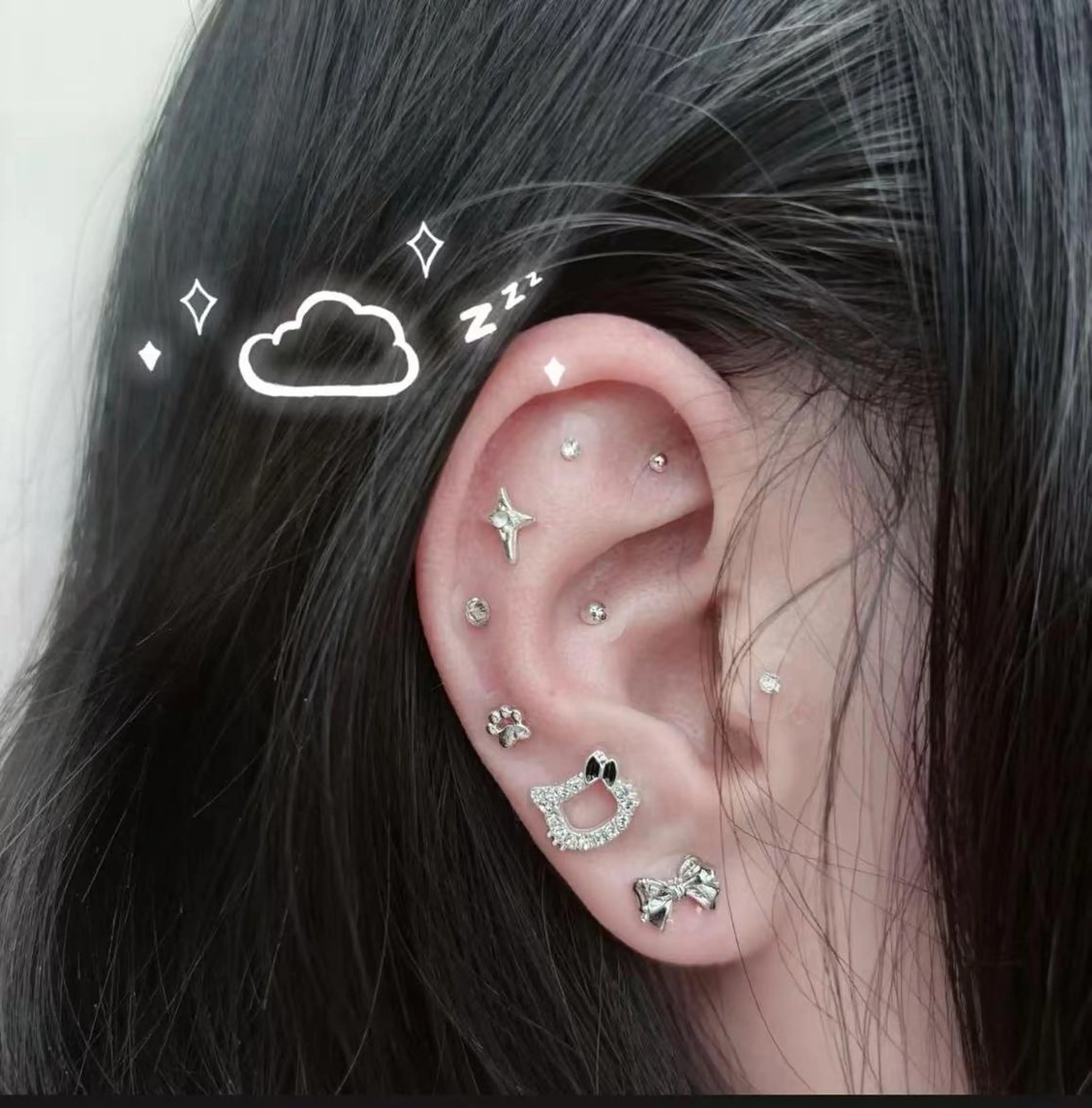 耳ツボジュエリー💎10個（両耳）モニター価格の写真